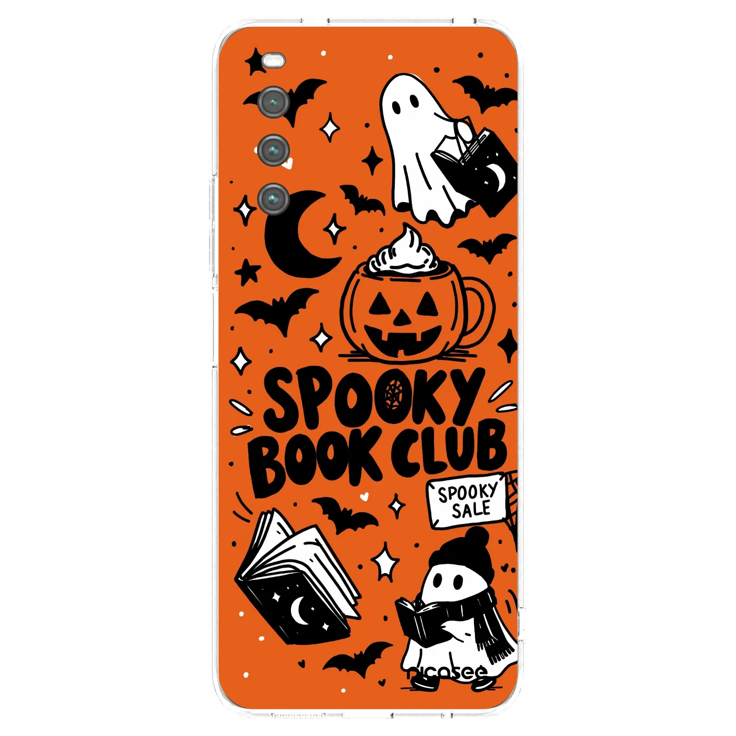 Picasee silikonový průhledný obal pro Sony Xperia 10 IV 5G - Spooky book club