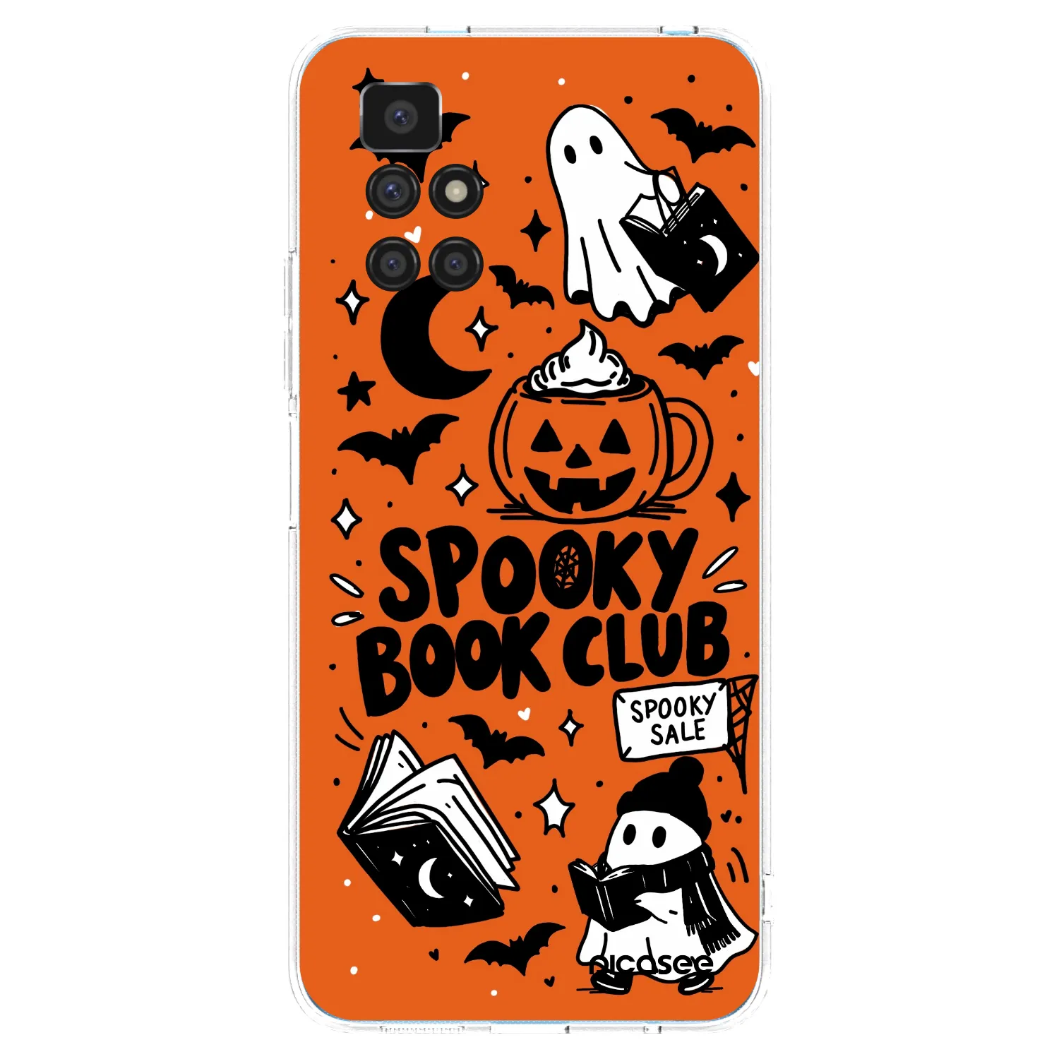 Picasee silikonový průhledný obal pro Xiaomi Redmi 10 (2022) - Spooky book club