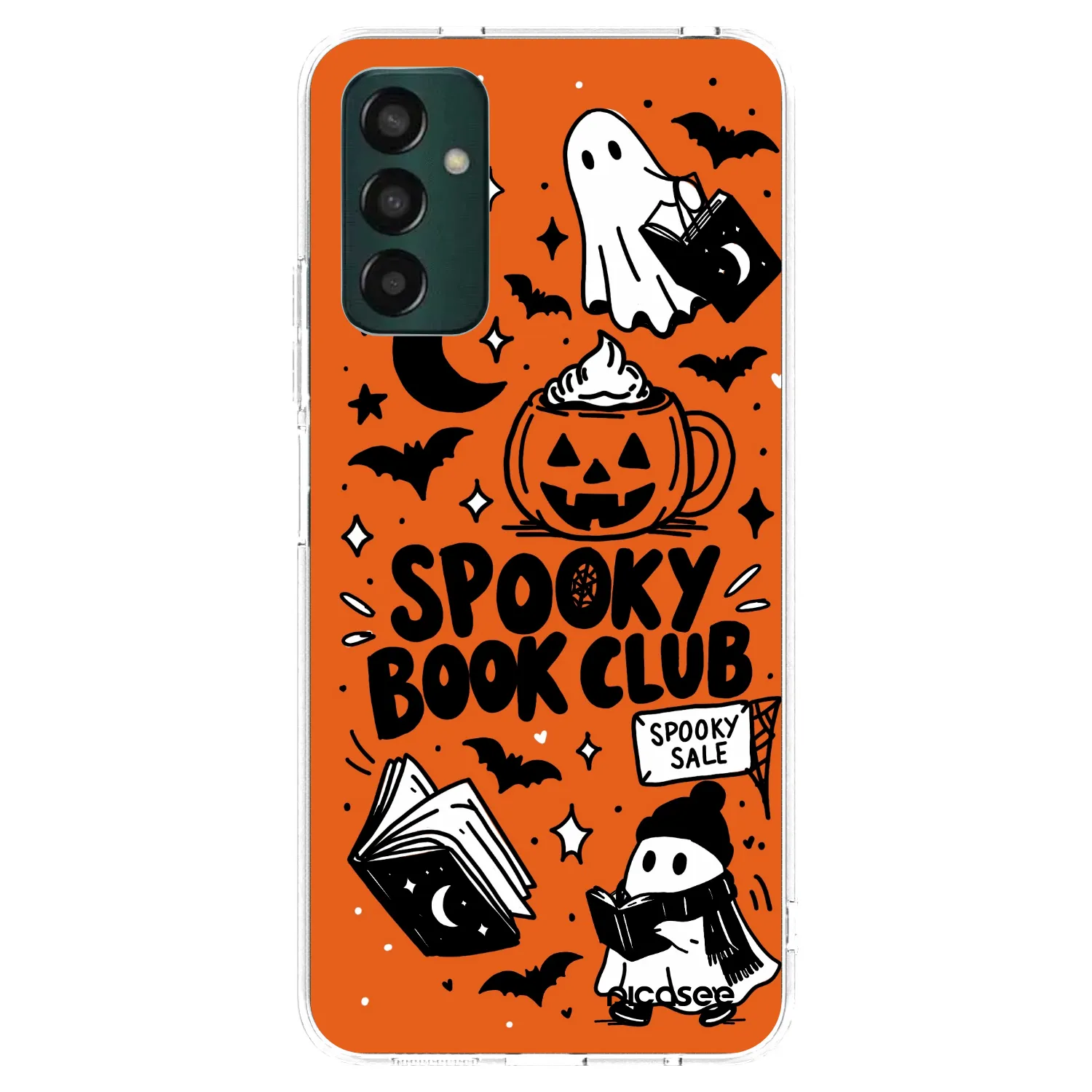 Picasee silikonový průhledný obal pro Samsung Galaxy M23 5G - Spooky book club