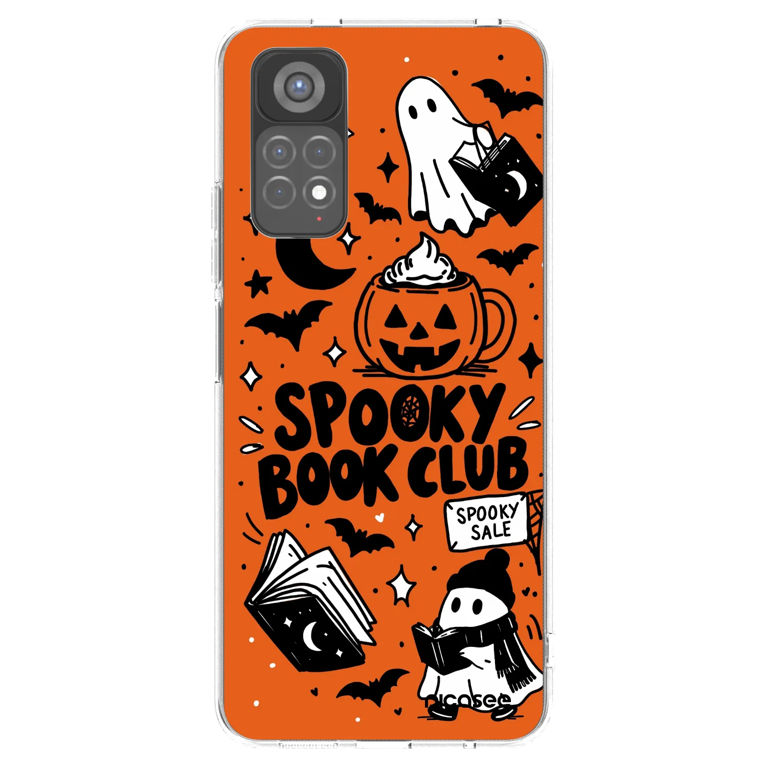 Picasee silikonový průhledný obal pro Xiaomi Redmi Note 11S 5G - Spooky book club