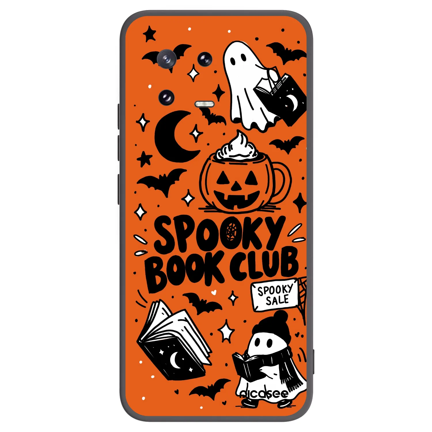 Picasee silikonový černý obal pro Xiaomi 13 Pro - Spooky book club