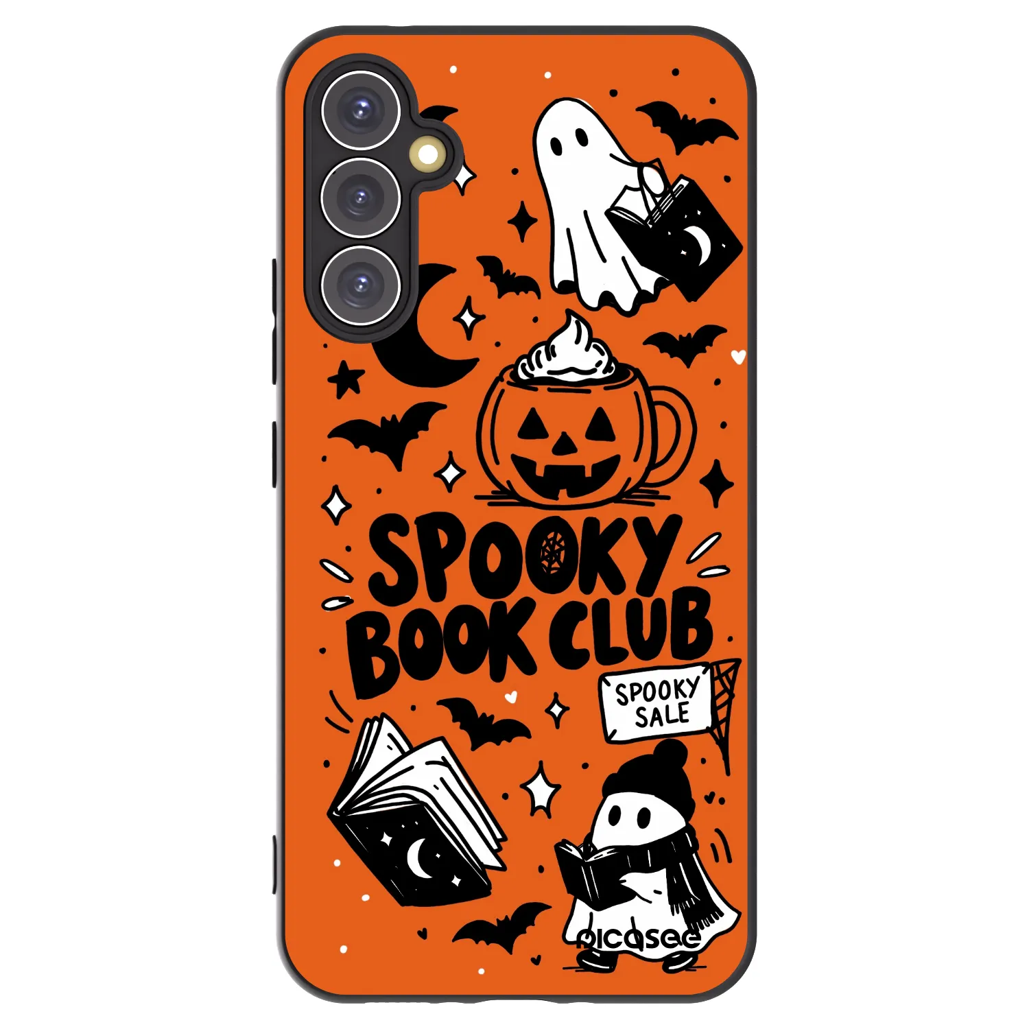 Picasee silikonový černý obal pro Samsung Galaxy A34 5G A346B - Spooky book club