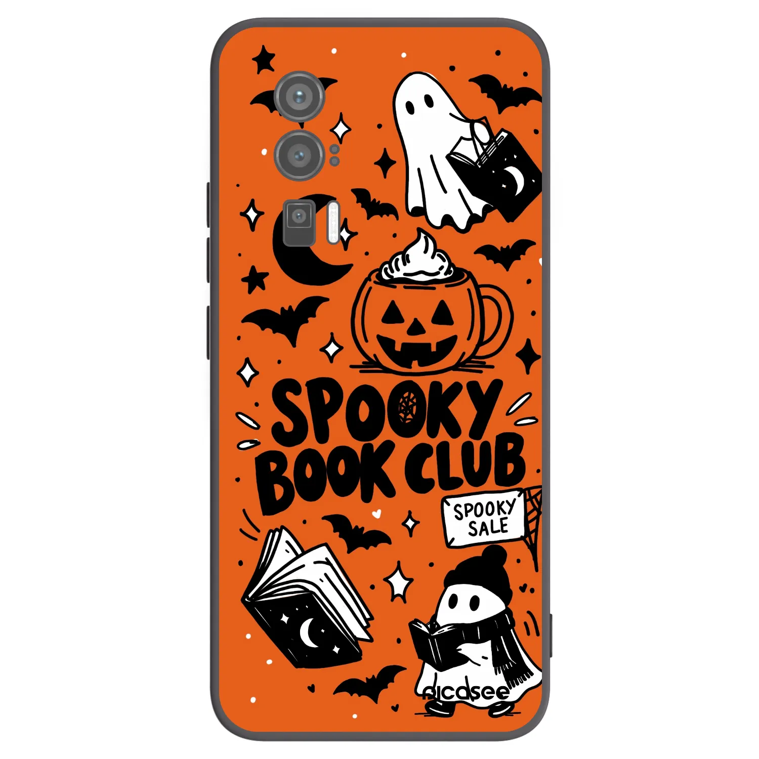Picasee silikonový černý obal pro Xiaomi Poco F5 Pro 5G - Spooky book club