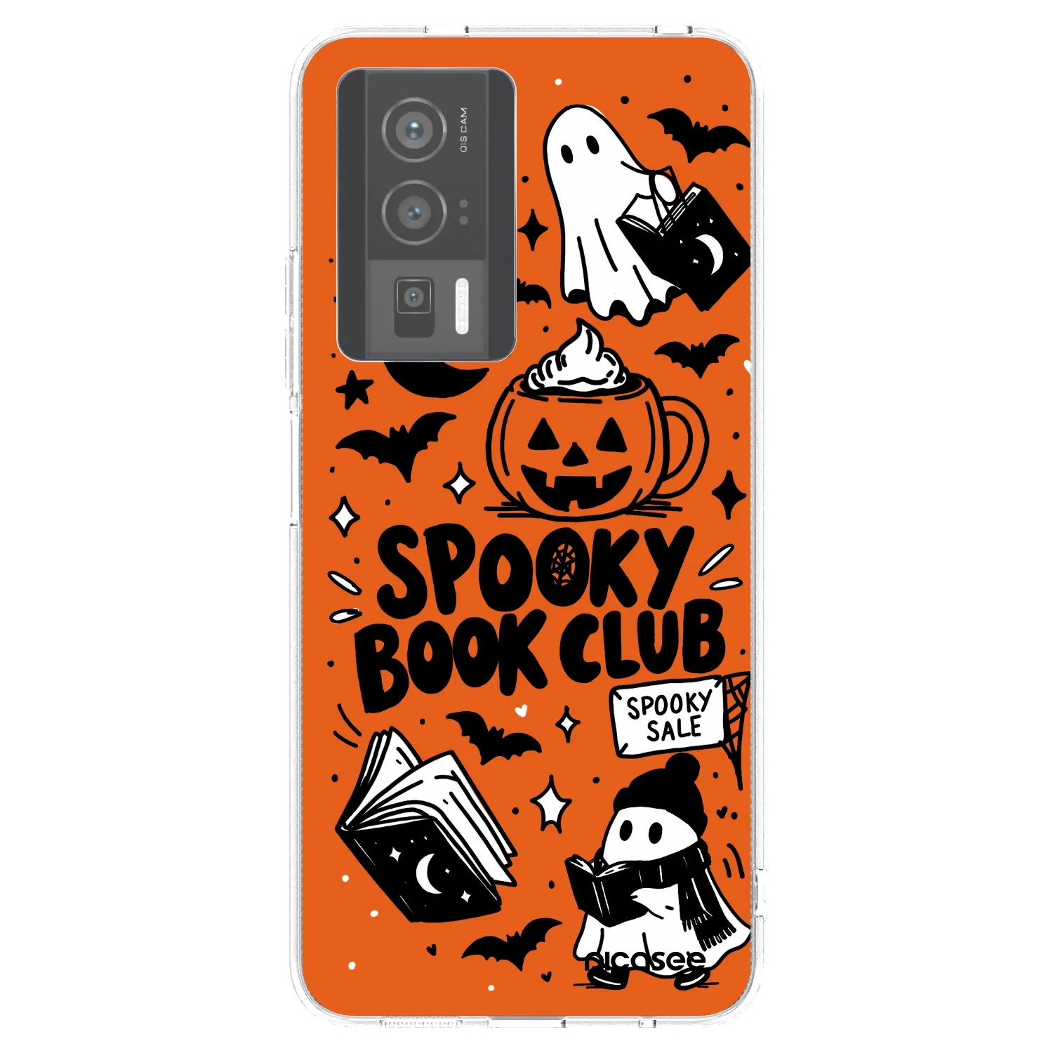 Picasee silikonový průhledný obal pro Xiaomi Poco F5 Pro 5G - Spooky book club