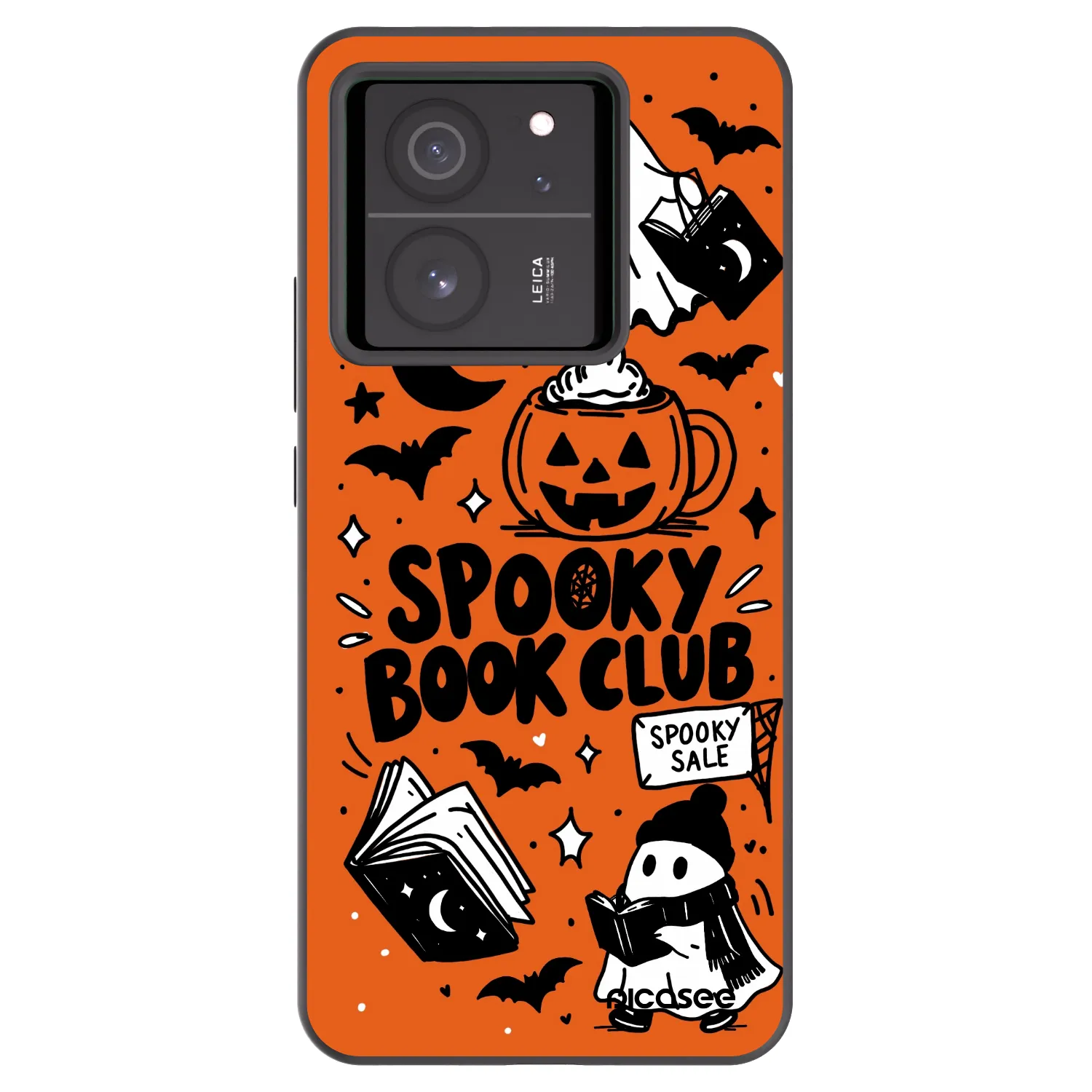 Picasee silikonový černý obal pro Xiaomi 13T Pro - Spooky book club