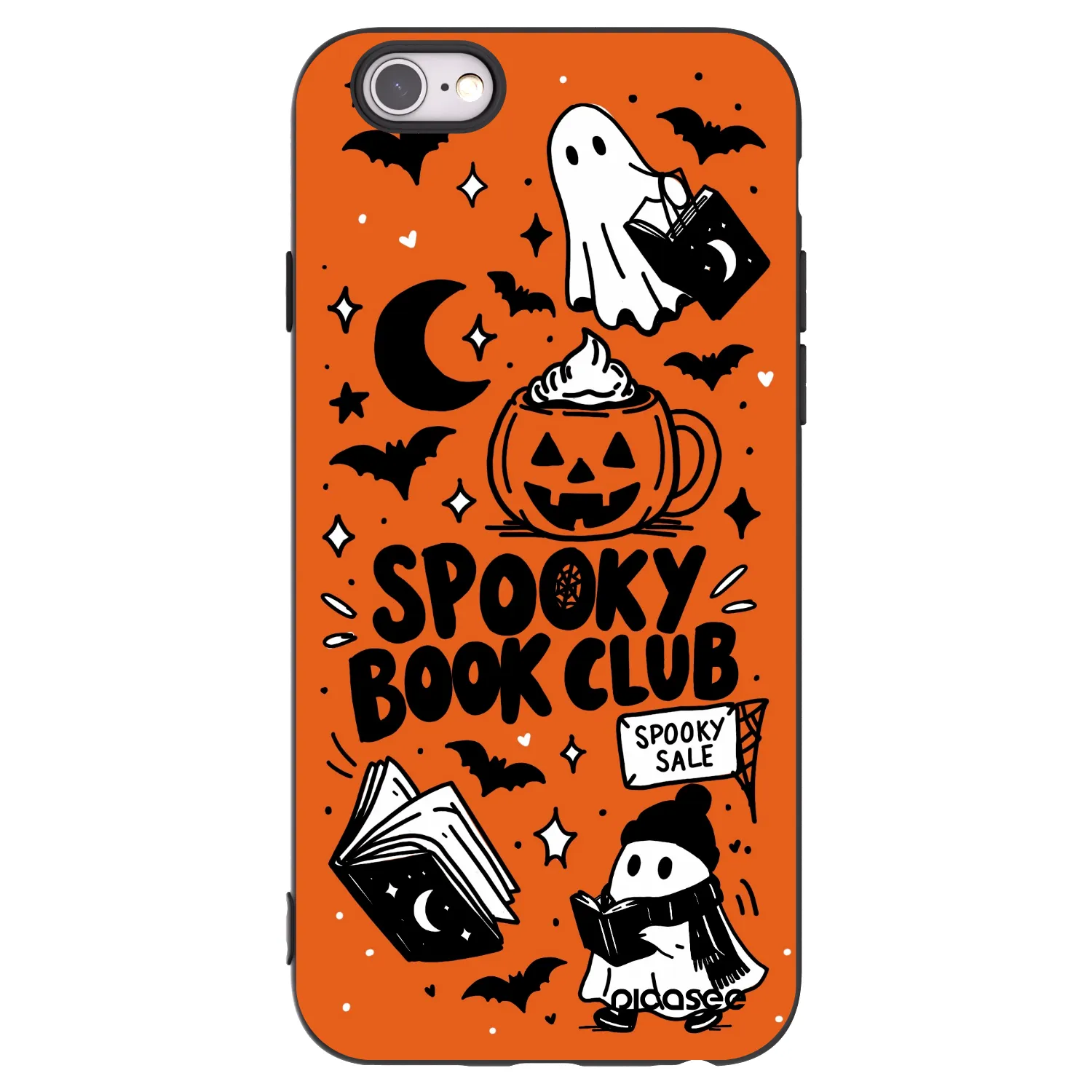 Picasee silikonový černý obal pro Apple iPhone 6/6S - Spooky book club