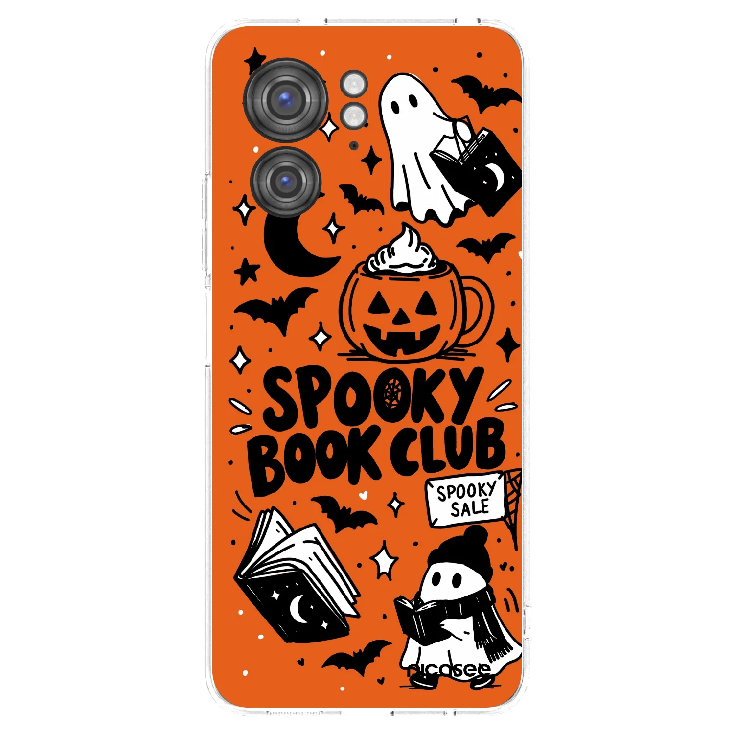 Picasee silikonový průhledný obal pro Motorola Edge 40 - Spooky book club