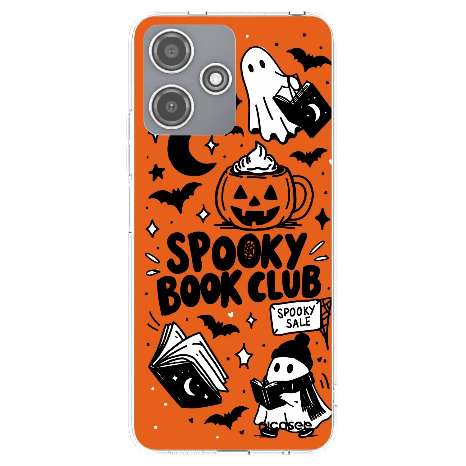 Picasee silikonový průhledný obal pro Xiaomi Redmi 12 5G - Spooky book club
