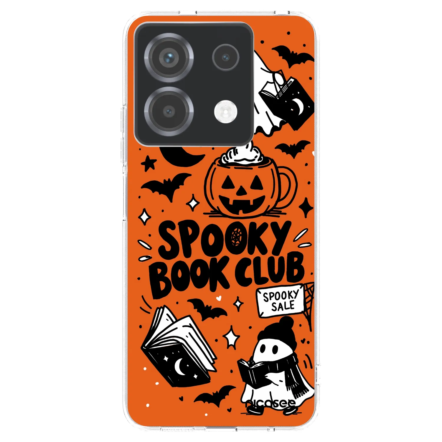 Picasee silikonový průhledný obal pro Xiaomi Poco X6 - Spooky book club