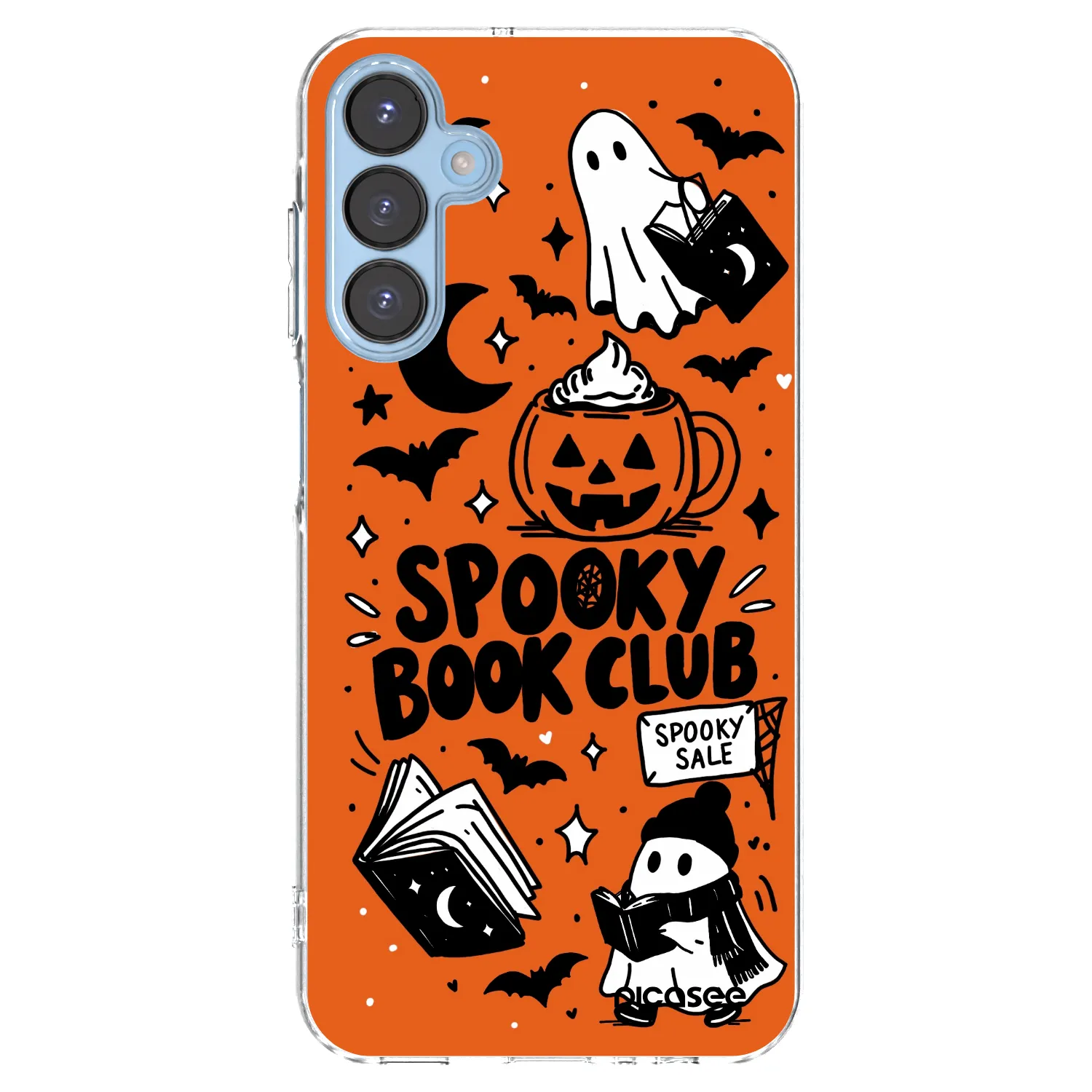 Picasee silikonový průhledný obal pro Samsung Galaxy A15 A156B 5G - Spooky book club