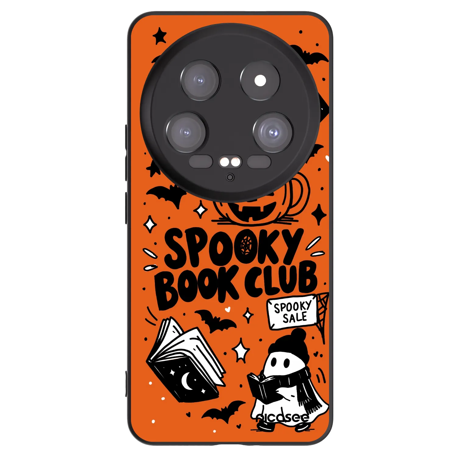 Picasee silikonový černý obal pro Xiaomi 14 Ultra - Spooky book club