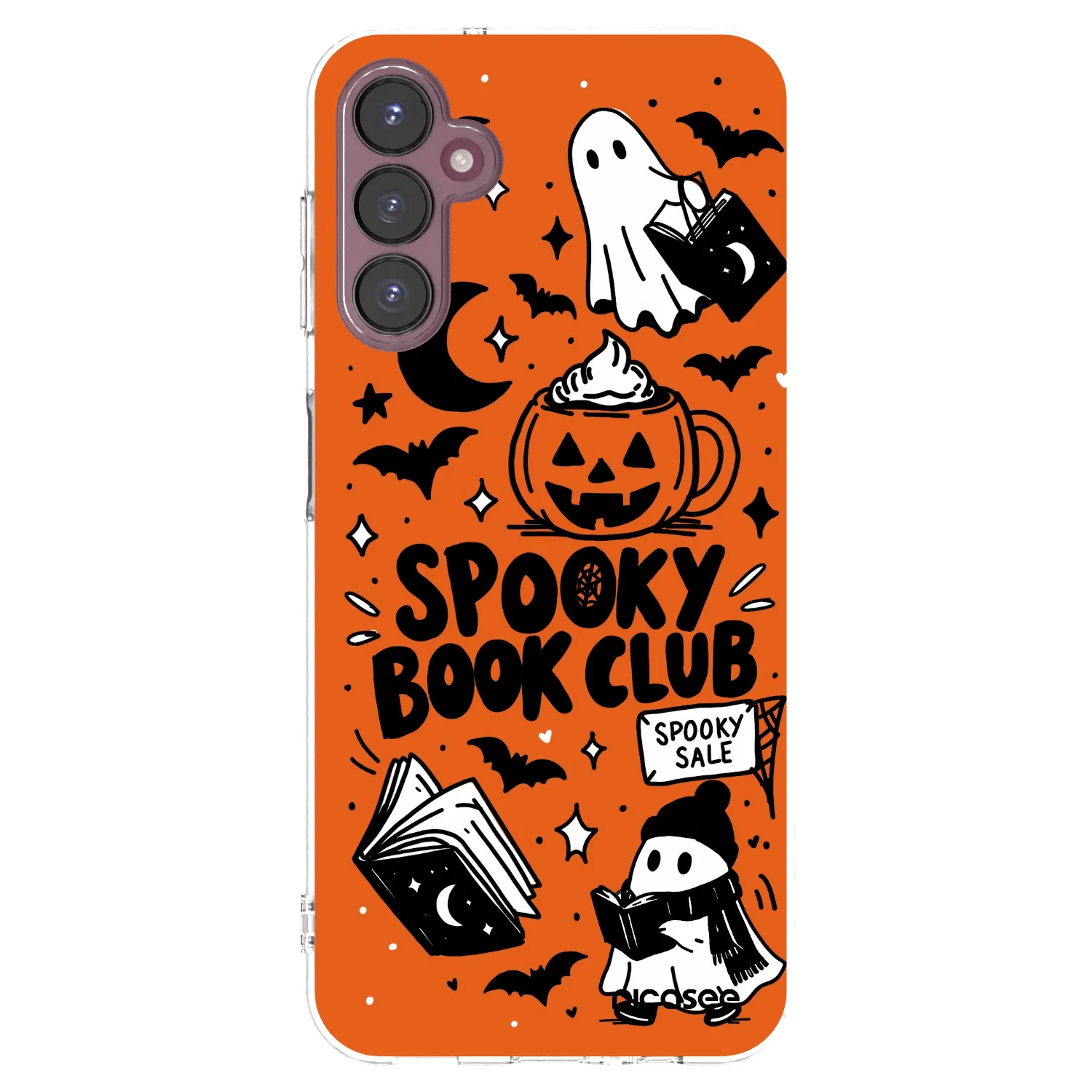 Picasee silikonový průhledný obal pro Samsung Galaxy A05s A057G - Spooky book club