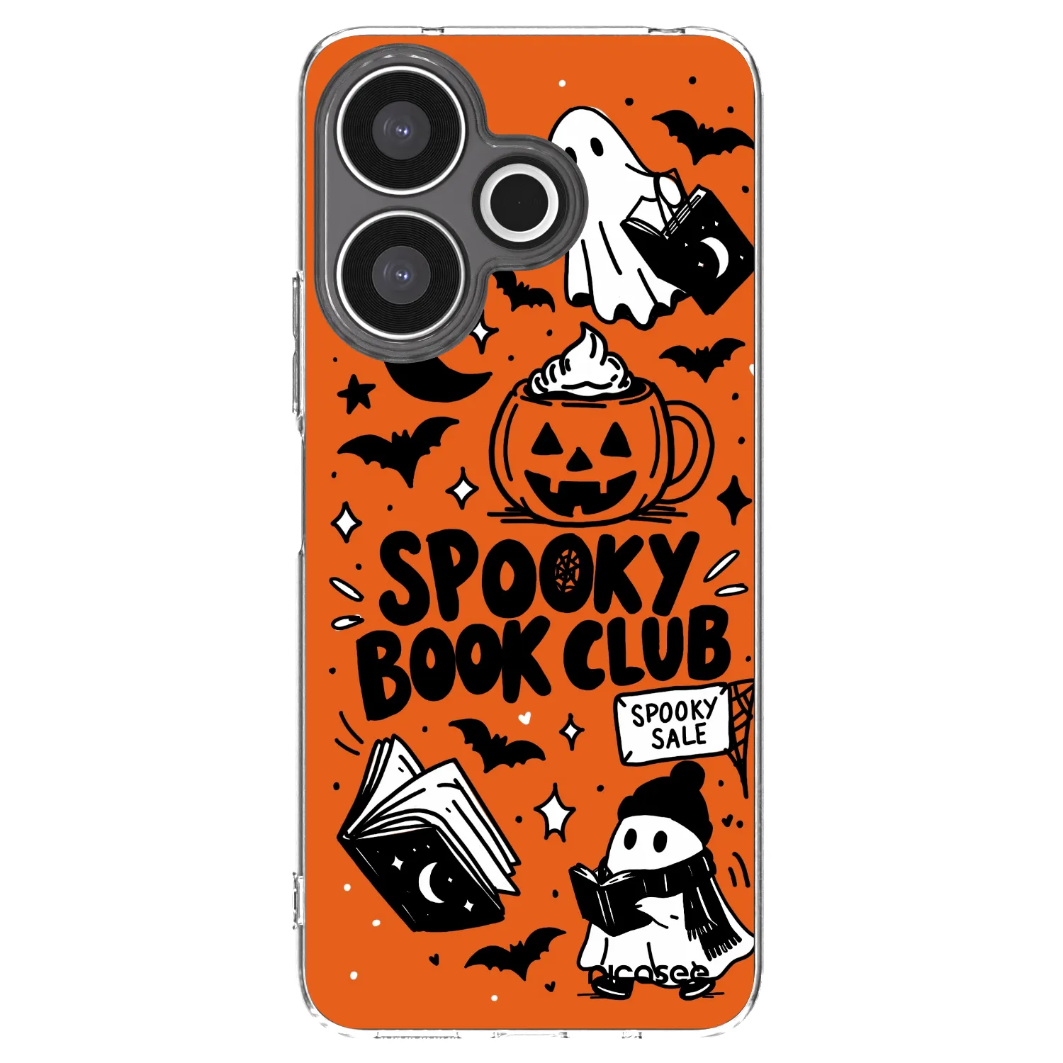 Picasee silikonový průhledný obal pro Xiaomi Redmi 13 4G - Spooky book club