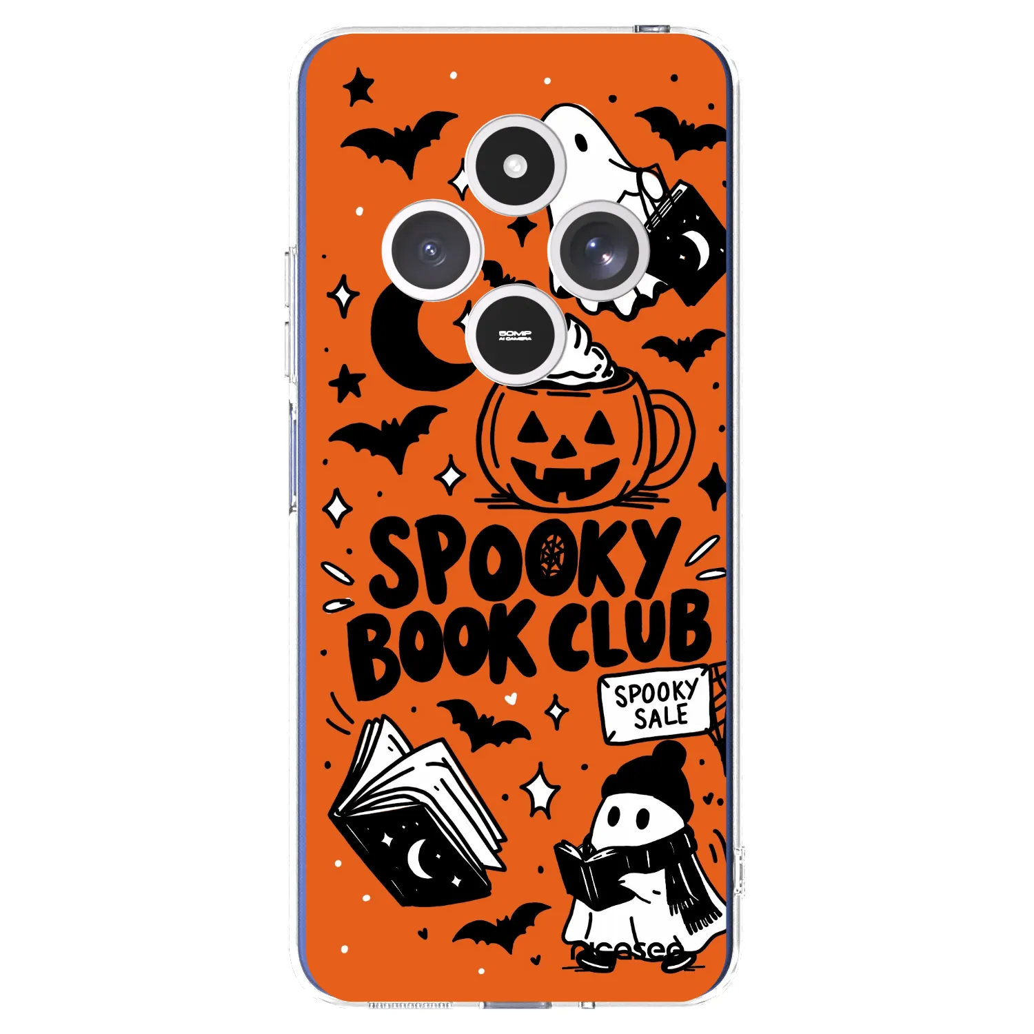 Picasee silikonový průhledný obal pro Xiaomi Redmi 14C - Spooky book club