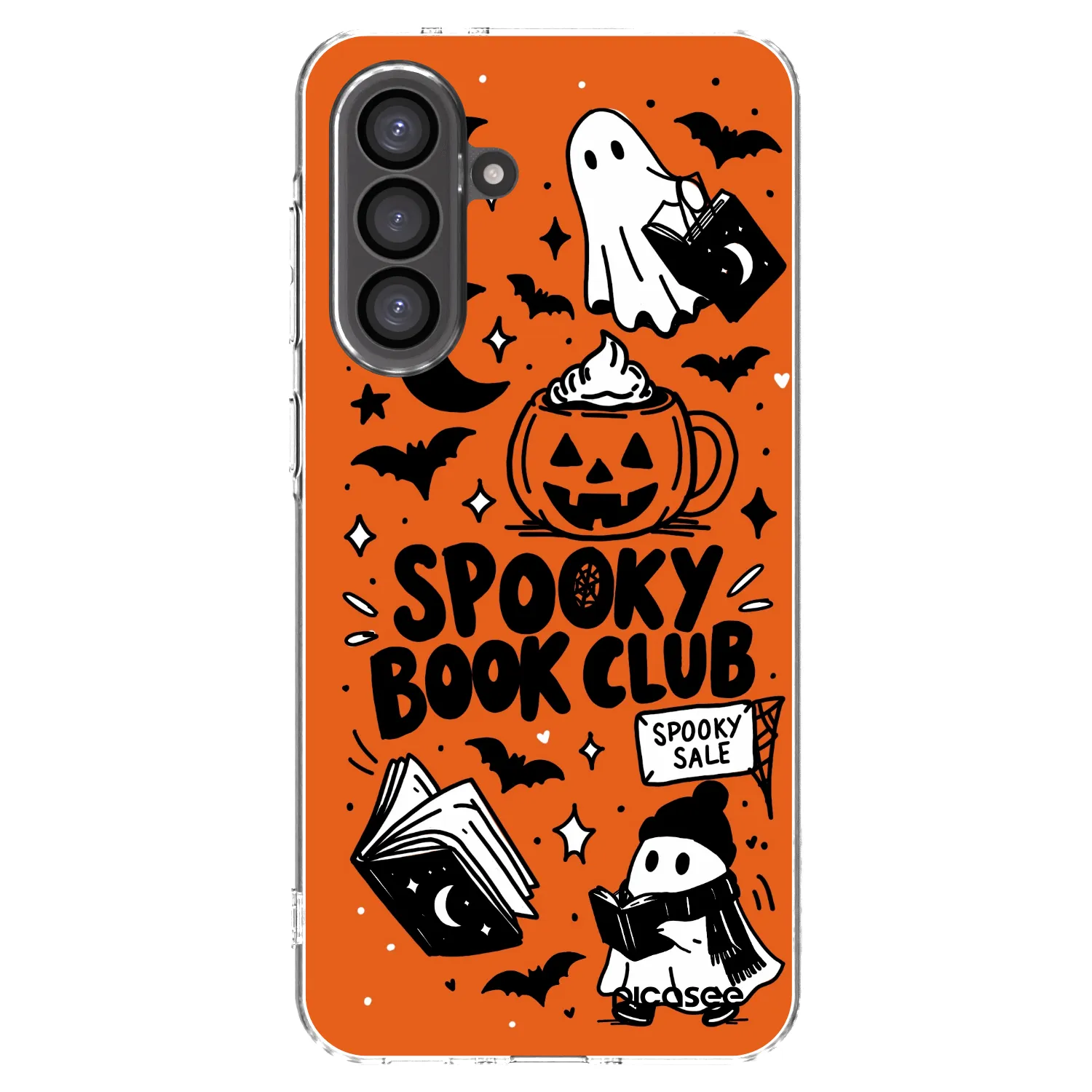 Picasee silikonový průhledný obal pro Samsung Galaxy A56 5G A566B - Spooky book club