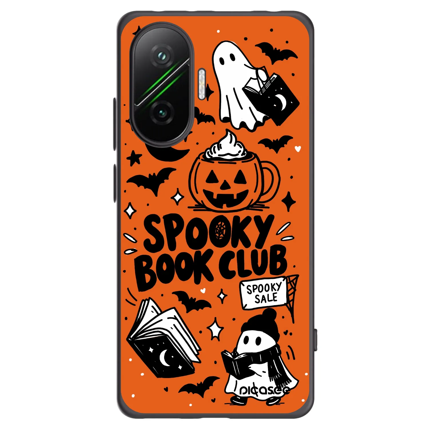 Picasee silikonový černý obal pro Xiaomi Poco F7 5G - Spooky book club