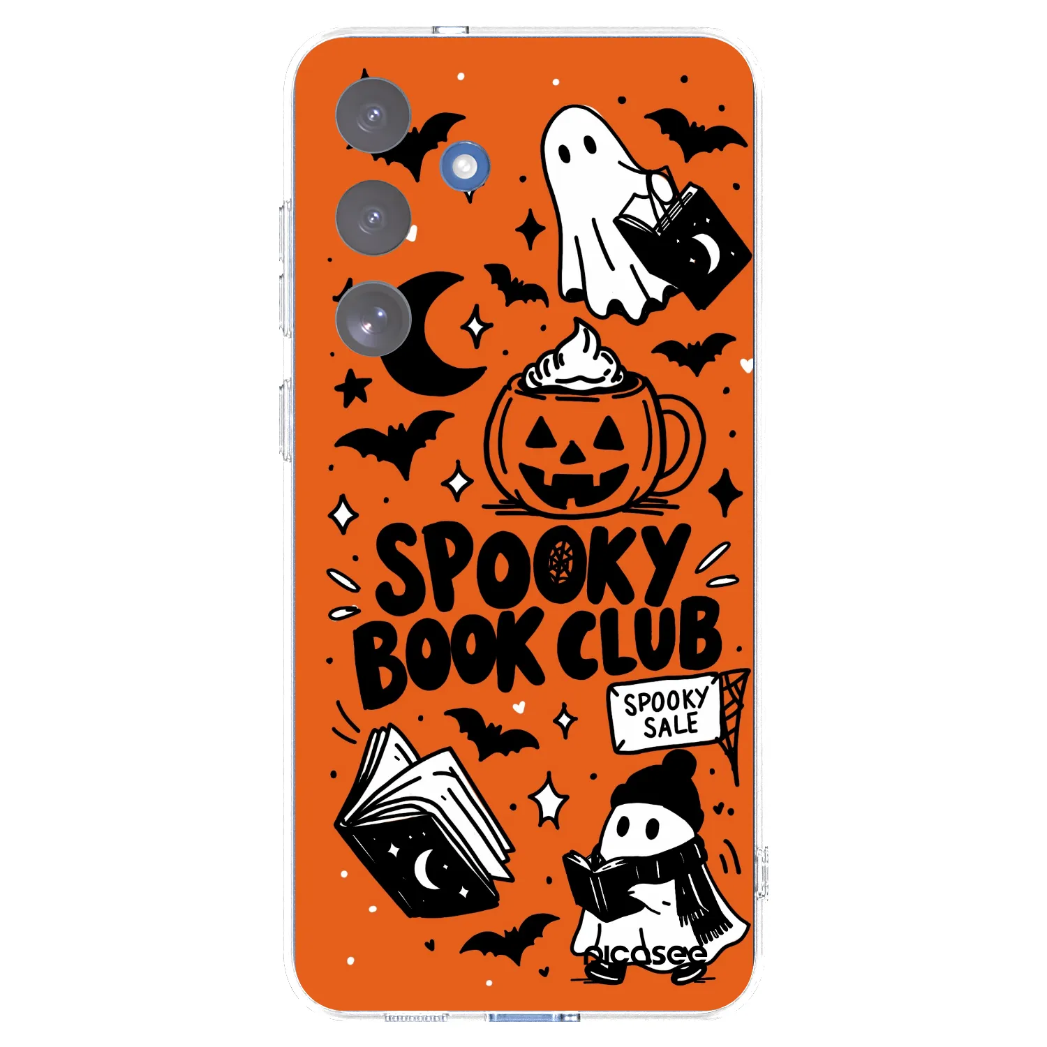 Picasee silikonový průhledný obal pro Samsung Galaxy S25 FE 5G - Spooky book club