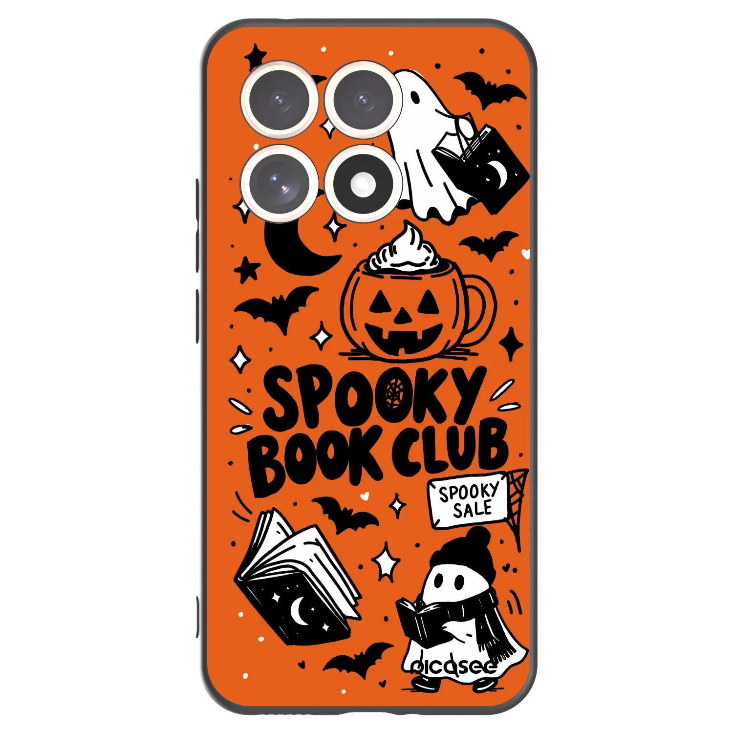 Picasee silikonový černý obal pro Xiaomi 15T - Spooky book club