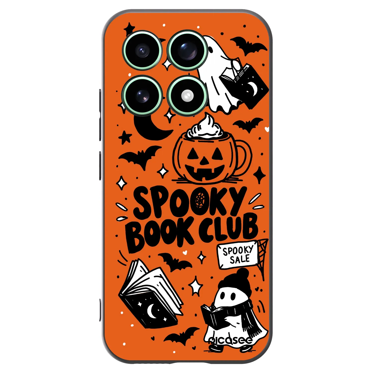Picasee silikonový černý obal pro Xiaomi 17 - Spooky book club