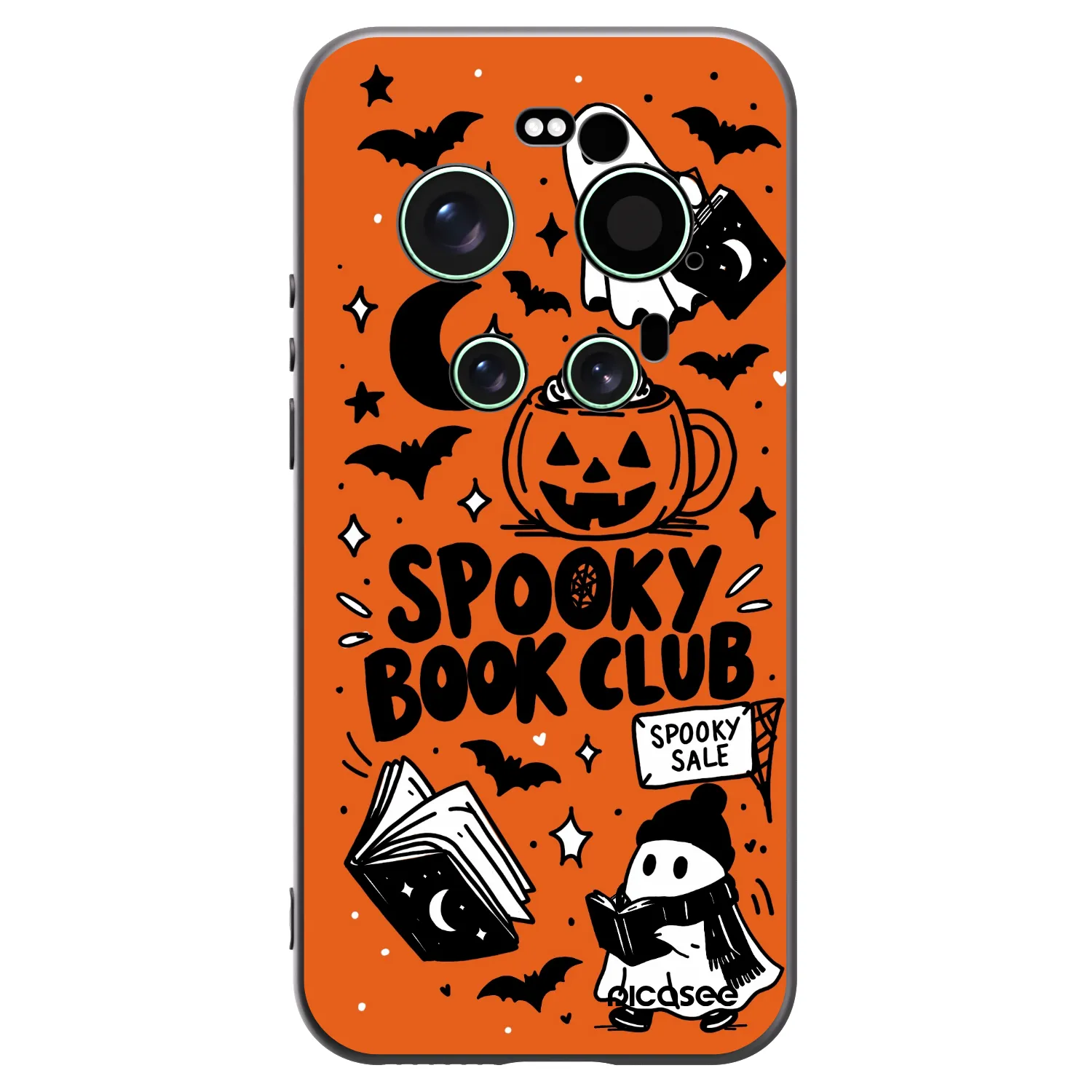 Picasee silikonový černý obal pro Xiaomi 17 Ultra - Spooky book club