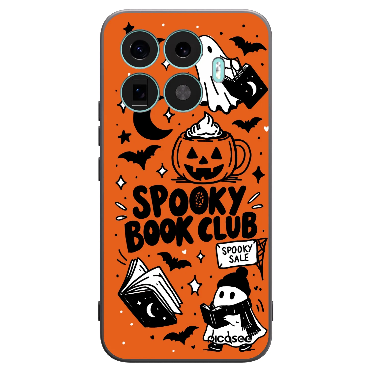 Picasee silikonový černý obal pro Xiaomi 17T Pro - Spooky book club