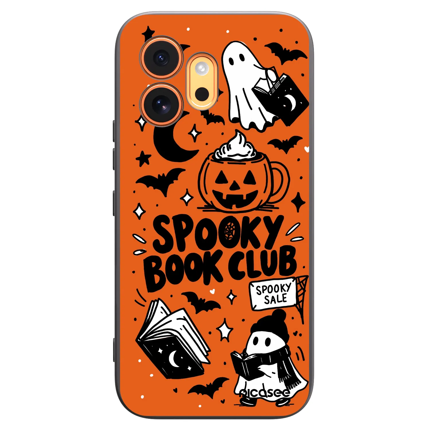 Picasee silikonový černý obal pro Honor 600 - Spooky book club