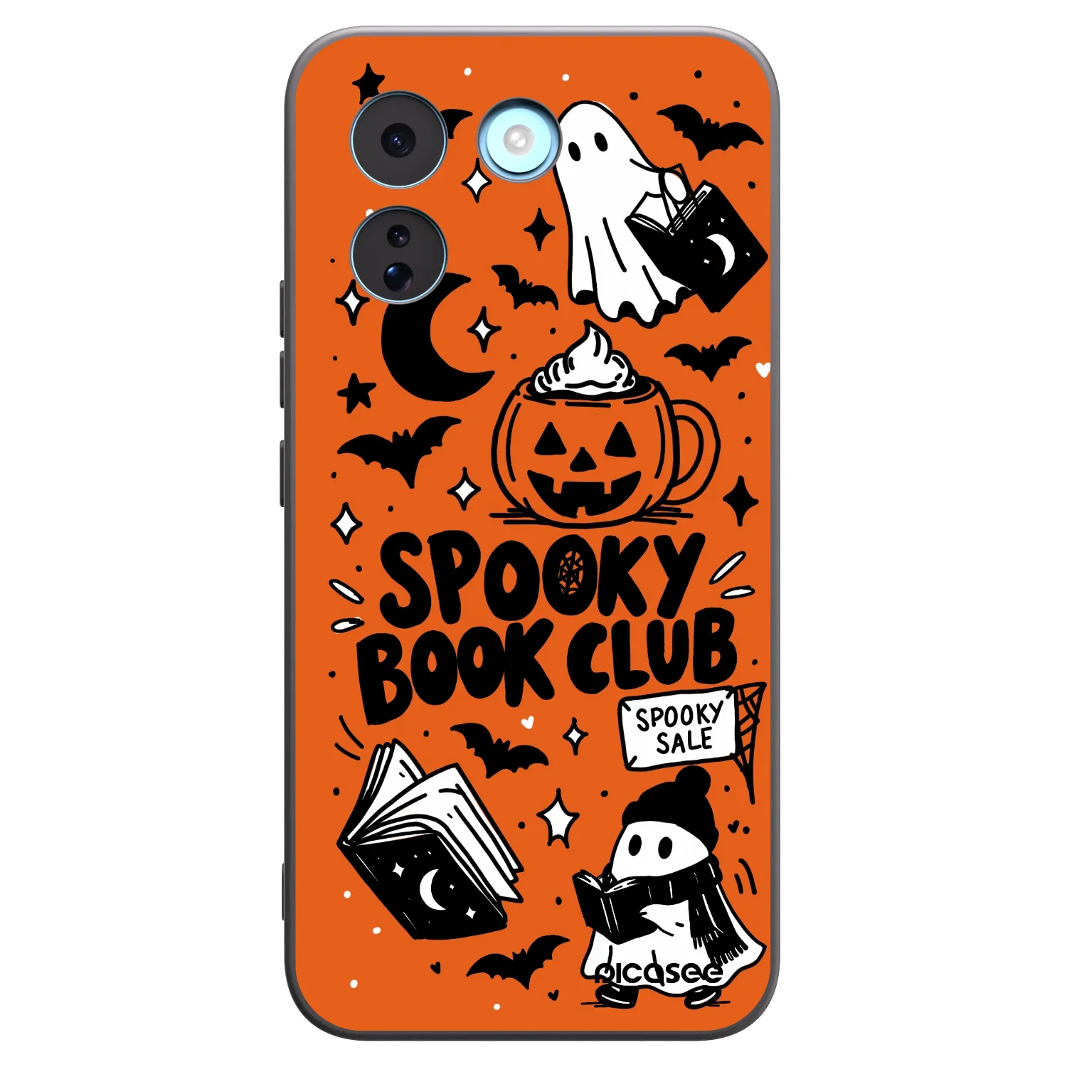 Picasee silikonový černý obal pro Xiaomi Redmi Note 17 Pro MAX 5G - Spooky book club