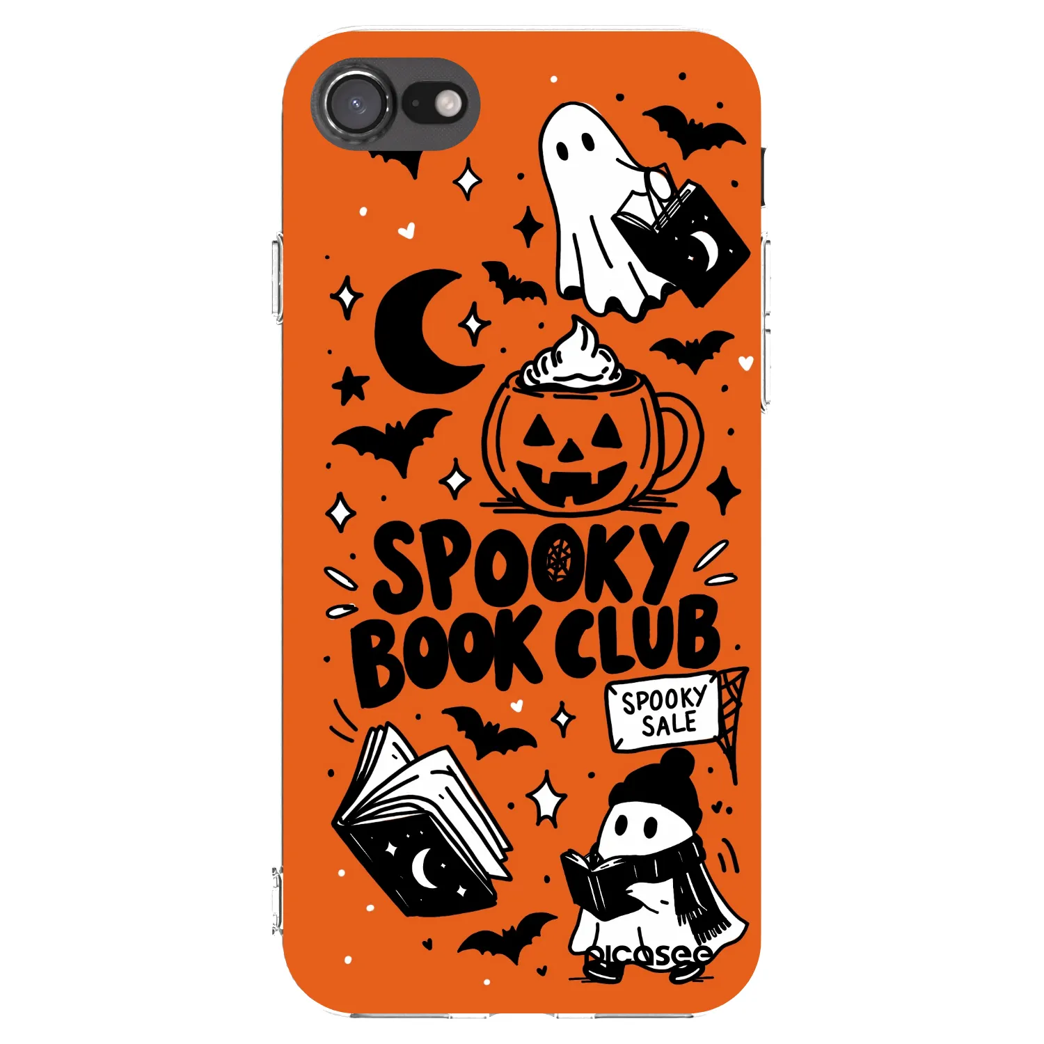 Picasee silikonový průhledný obal pro Apple iPhone 8 - Spooky book club