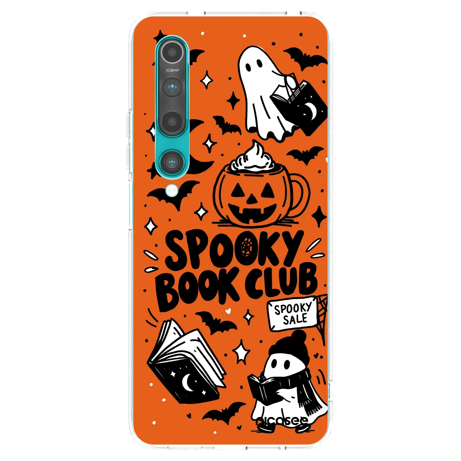 Picasee silikonový průhledný obal pro Xiaomi Mi 10 - Spooky book club