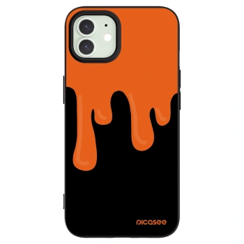 Picasee silikonový černý obal pro Apple iPhone 12 - Orange spooky