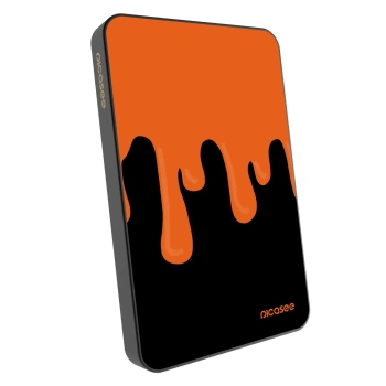 Powerbanka s MagSafe 5 000 mAh Šedá - Orange spooky