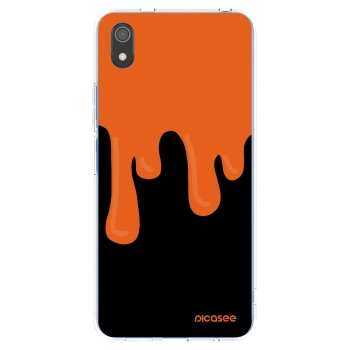 Picasee silikonový průhledný obal pro Xiaomi Redmi 7A - Orange spooky