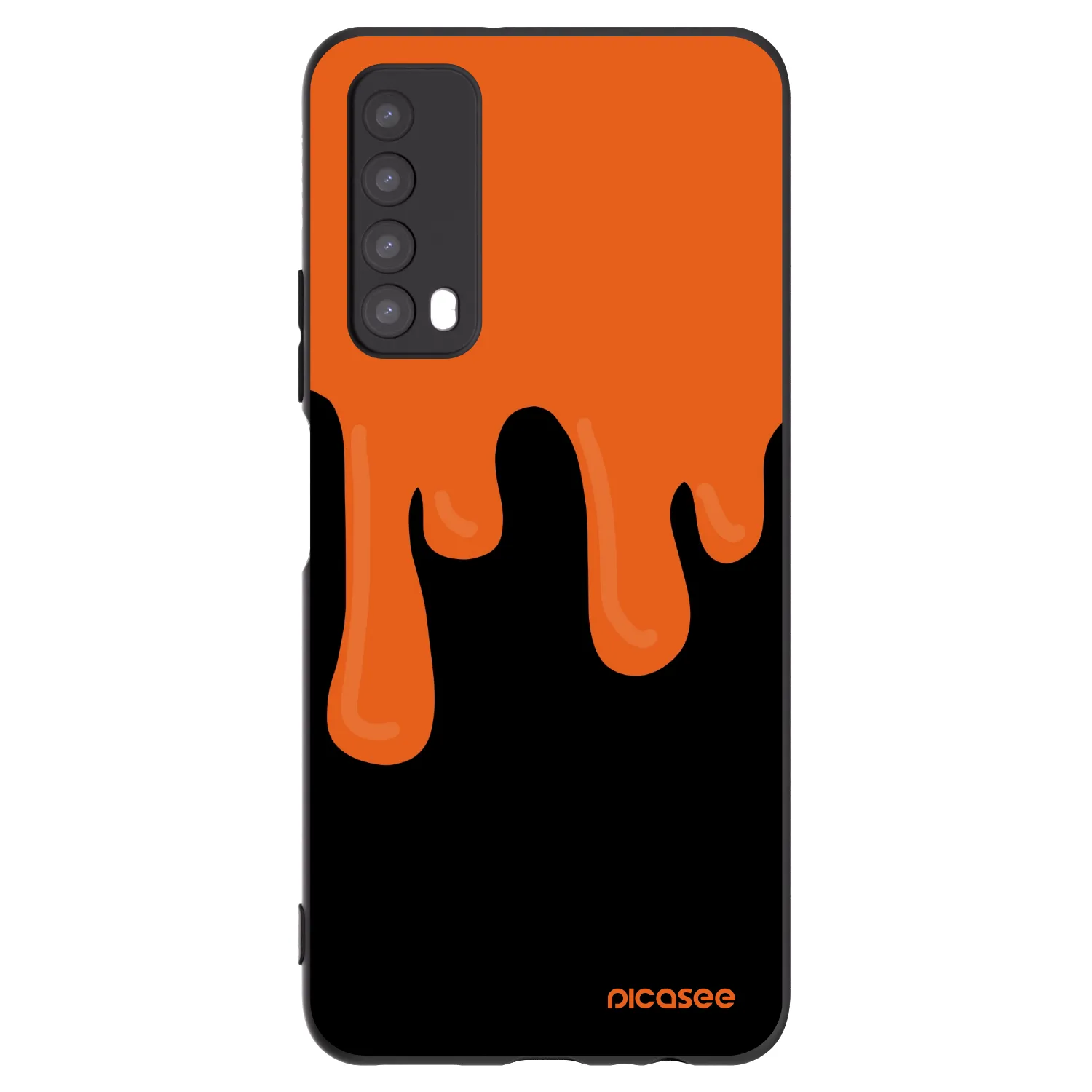 Picasee silikonový černý obal pro Huawei P Smart 2021 - Orange spooky