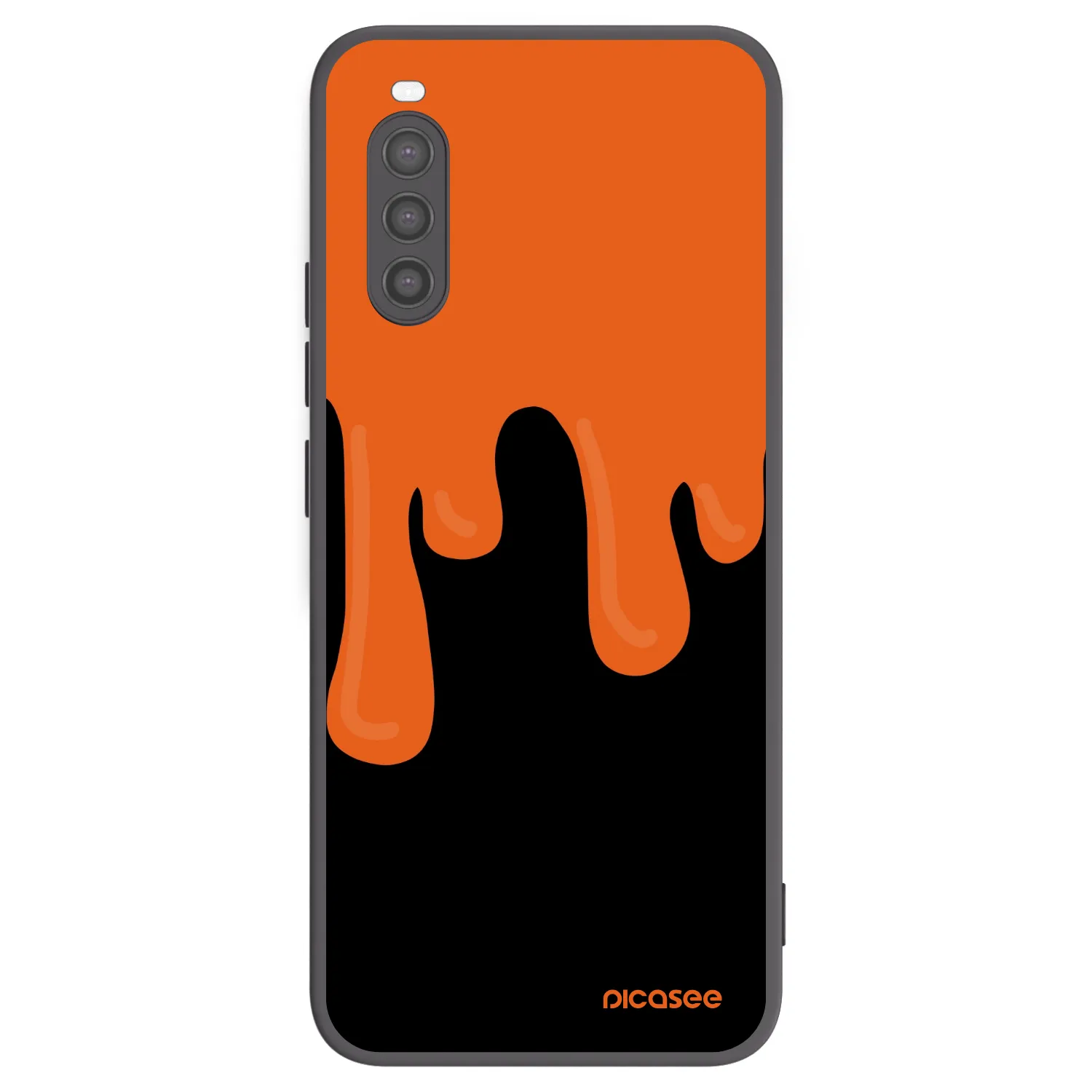 Picasee silikonový černý obal pro Sony Xperia 10 II - Orange spooky