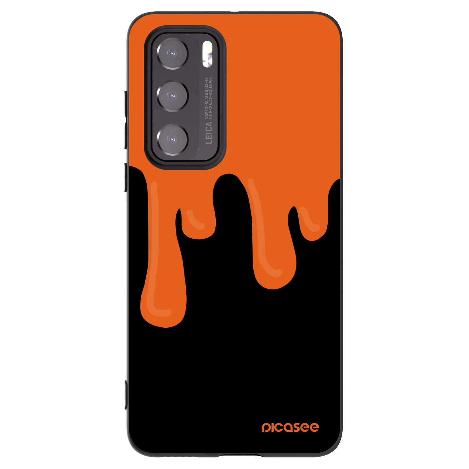Picasee silikonový černý obal pro Huawei P40 - Orange spooky