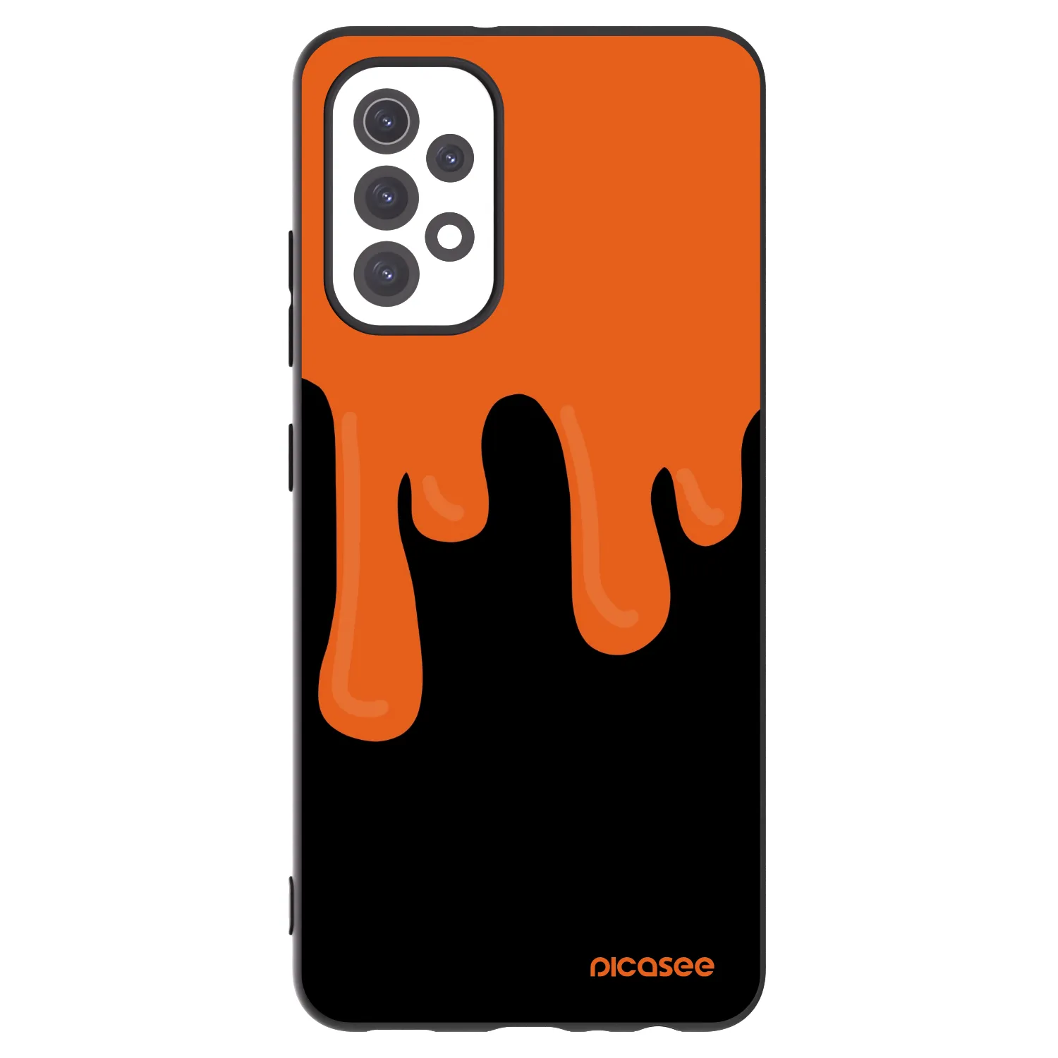 Picasee silikonový černý obal pro Samsung Galaxy A32 5G A326B - Orange spooky