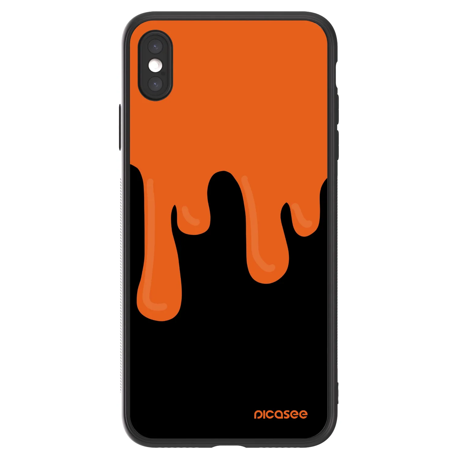Picasee ULTIMATE CASE pro Apple iPhone XS Max - Orange spooky