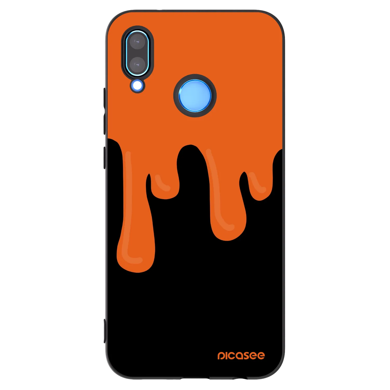 Picasee silikonový černý obal pro Huawei P20 Lite - Orange spooky