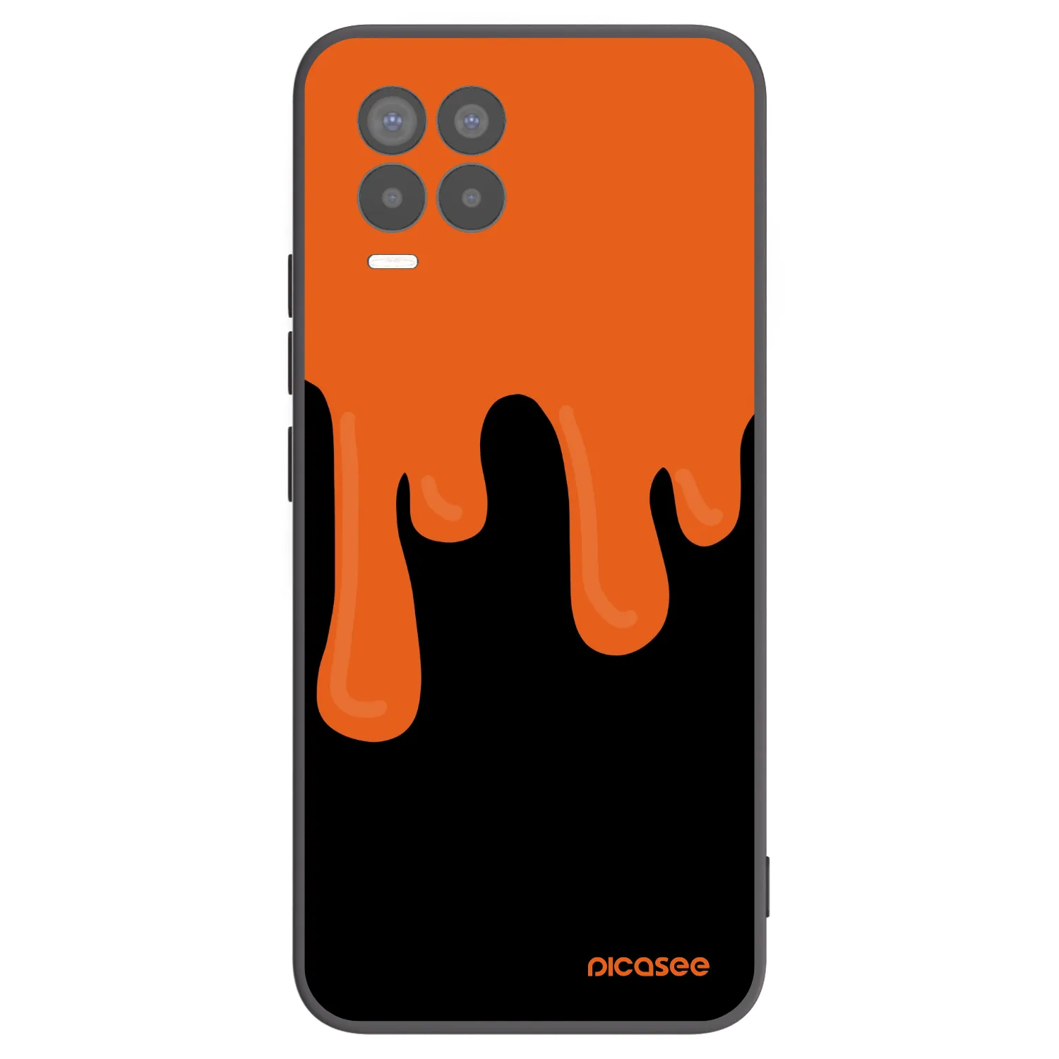 Picasee silikonový černý obal pro Realme 8 Pro - Orange spooky