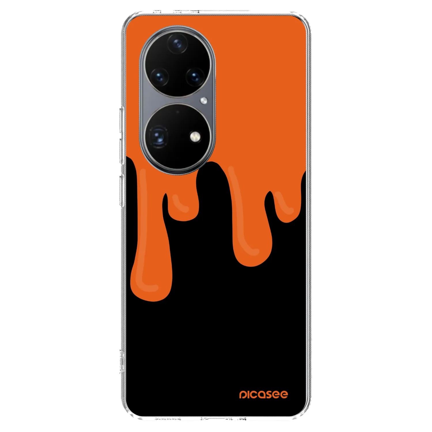 Picasee silikonový průhledný obal pro Huawei P50 - Orange spooky