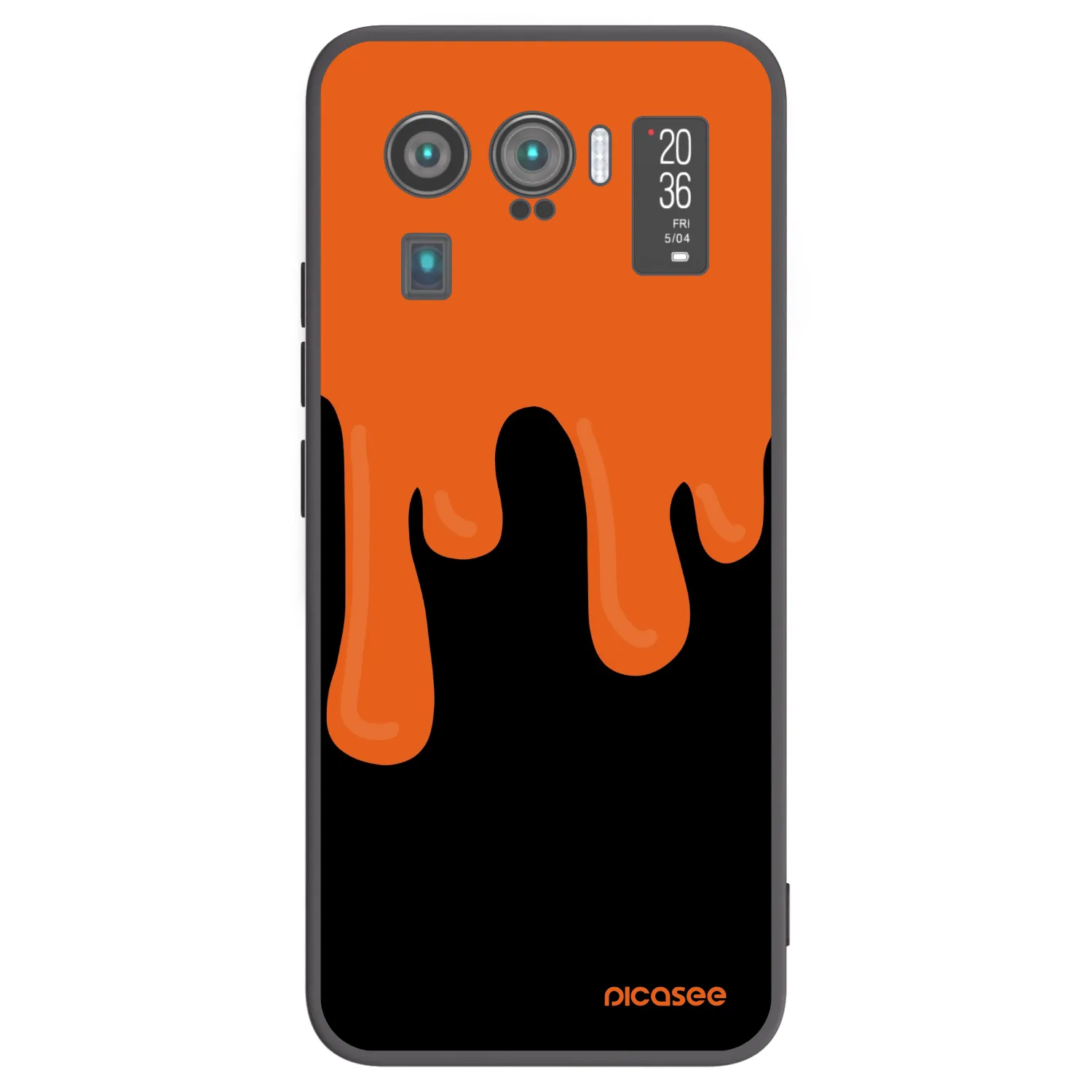 Picasee silikonový černý obal pro Xiaomi Mi 11 Ultra - Orange spooky