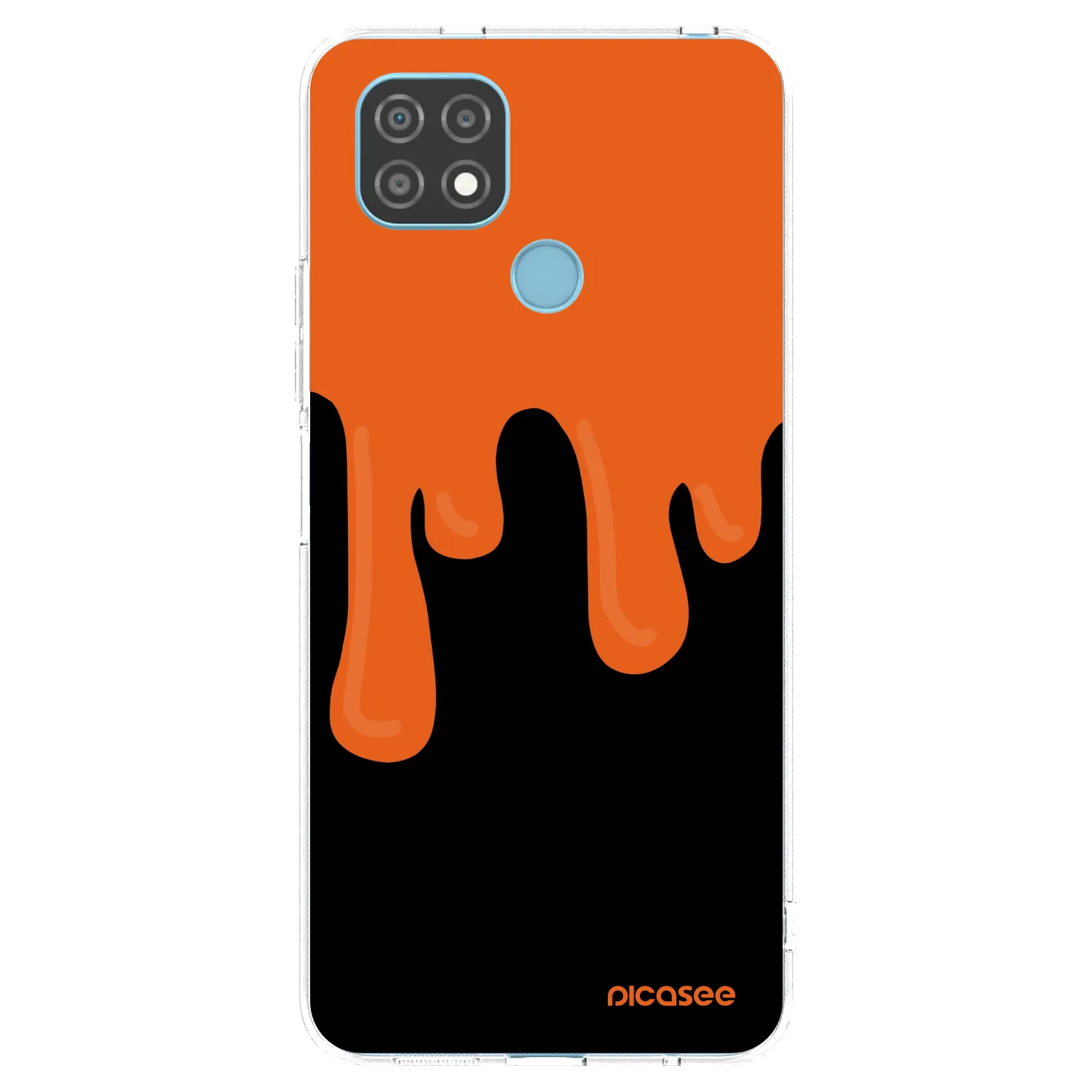 Picasee silikonový průhledný obal pro Realme C21 - Orange spooky
