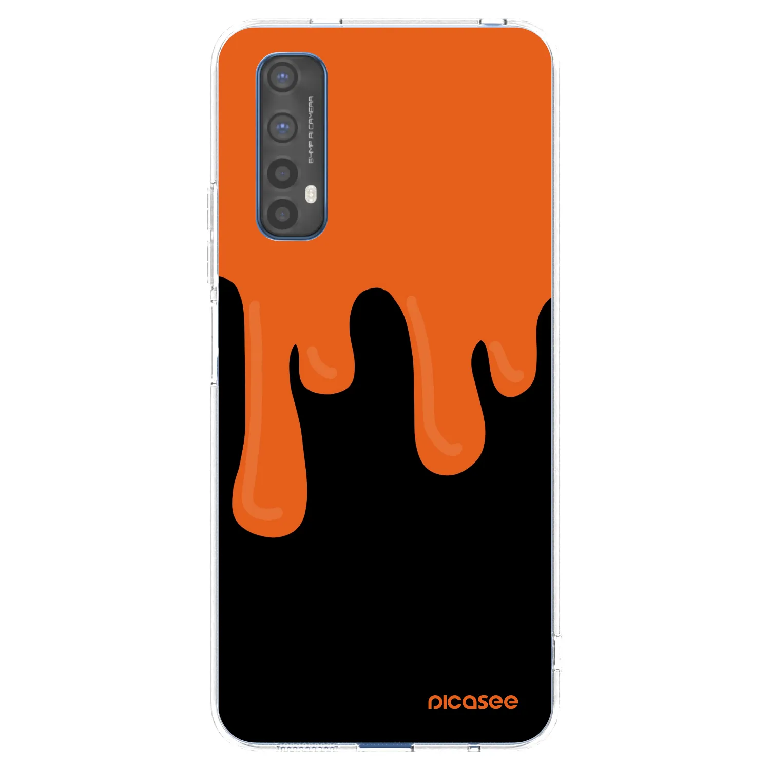Picasee silikonový průhledný obal pro Realme 7 - Orange spooky