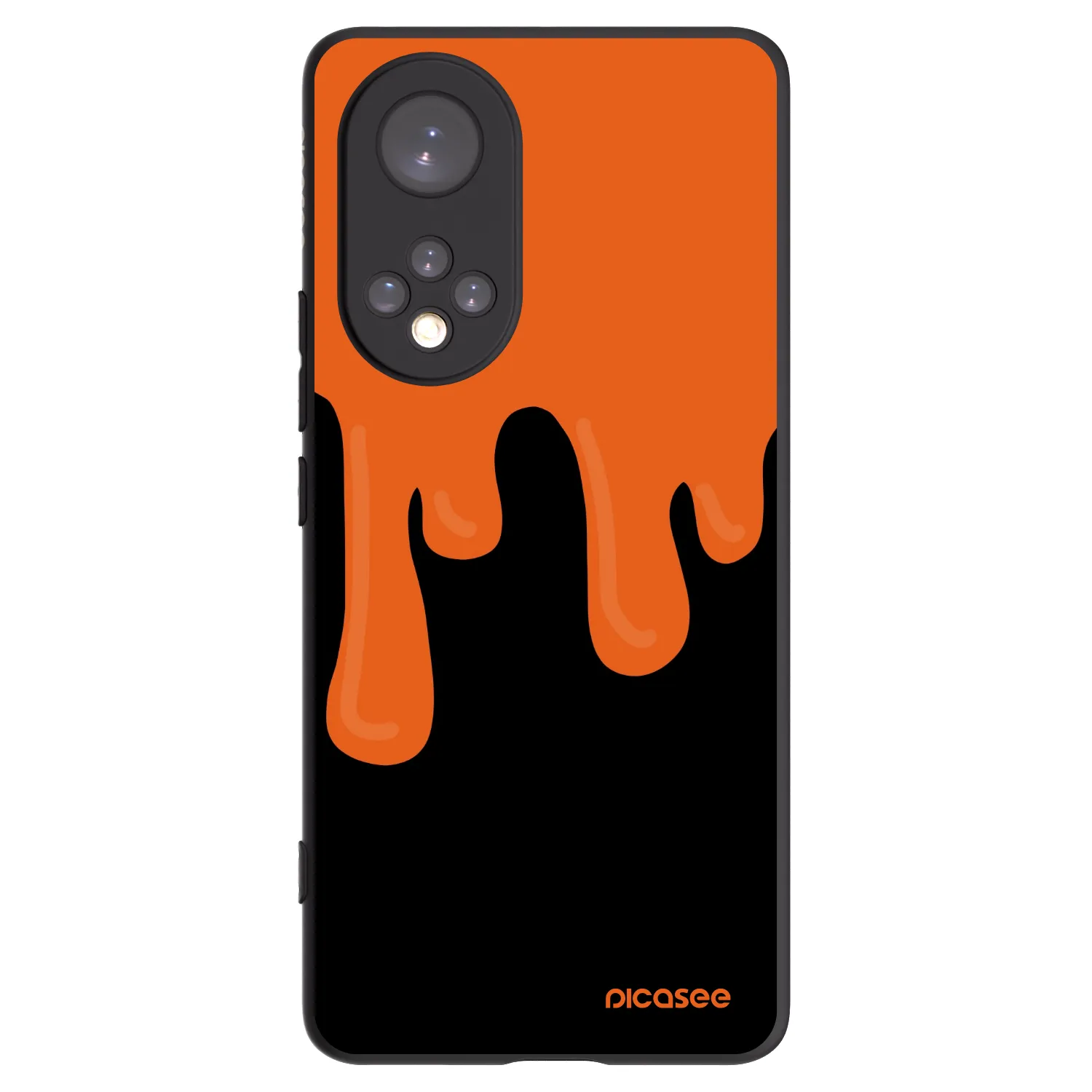Picasee silikonový černý obal pro Huawei Nova 9 - Orange spooky