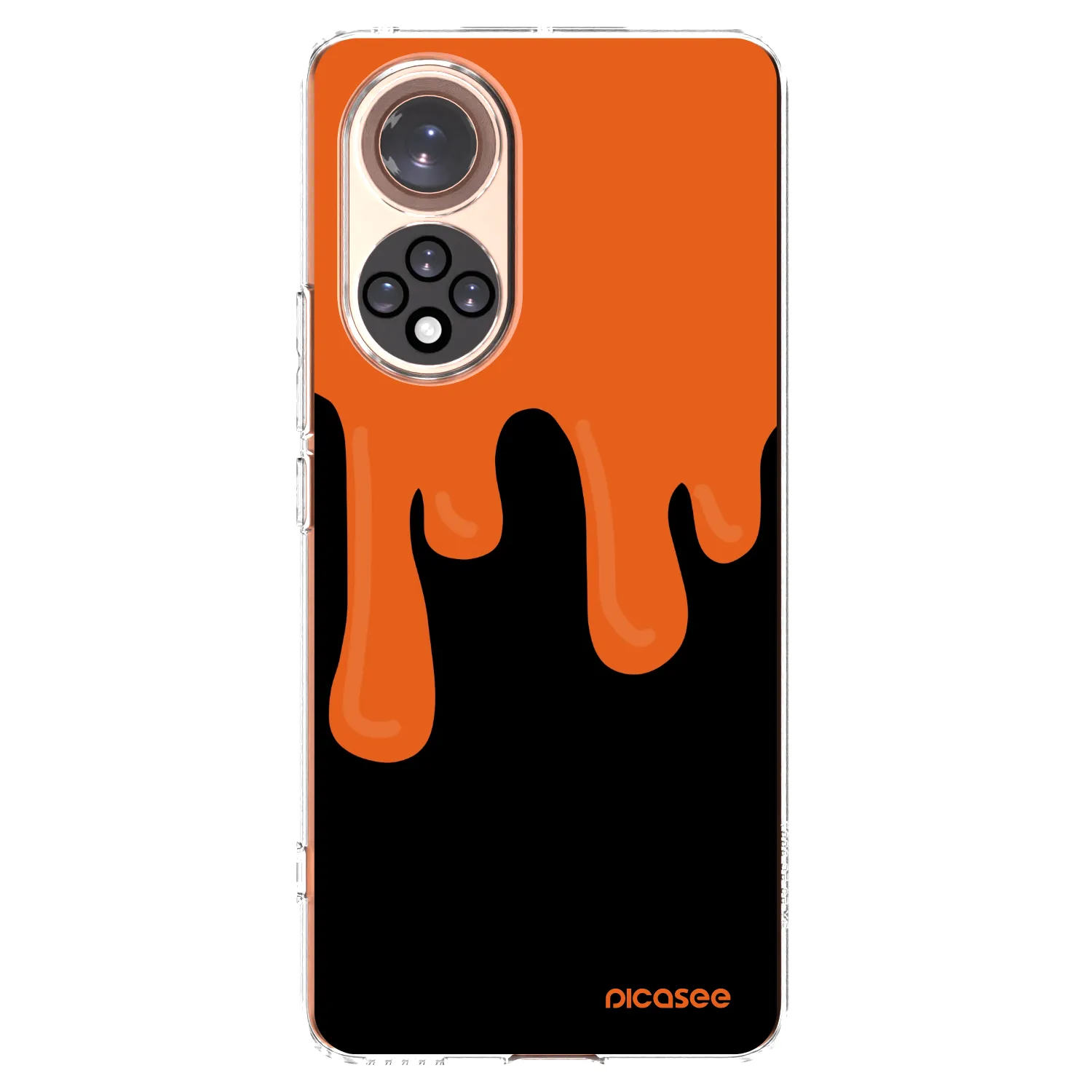 Picasee silikonový průhledný obal pro Huawei Nova 9 - Orange spooky