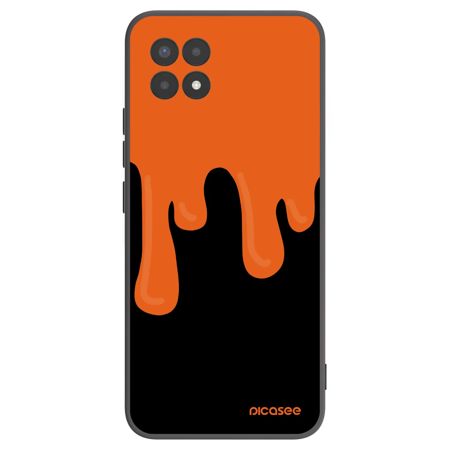 Picasee silikonový černý obal pro Realme 8i - Orange spooky