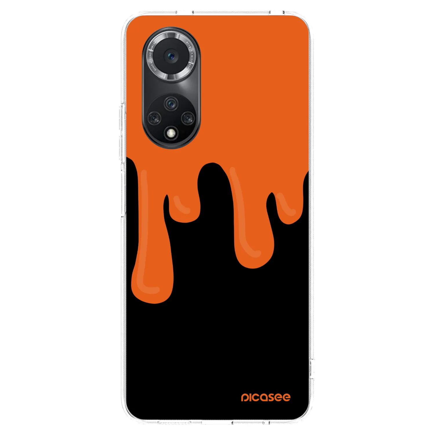 Picasee silikonový průhledný obal pro Huawei Nova 9 SE - Orange spooky