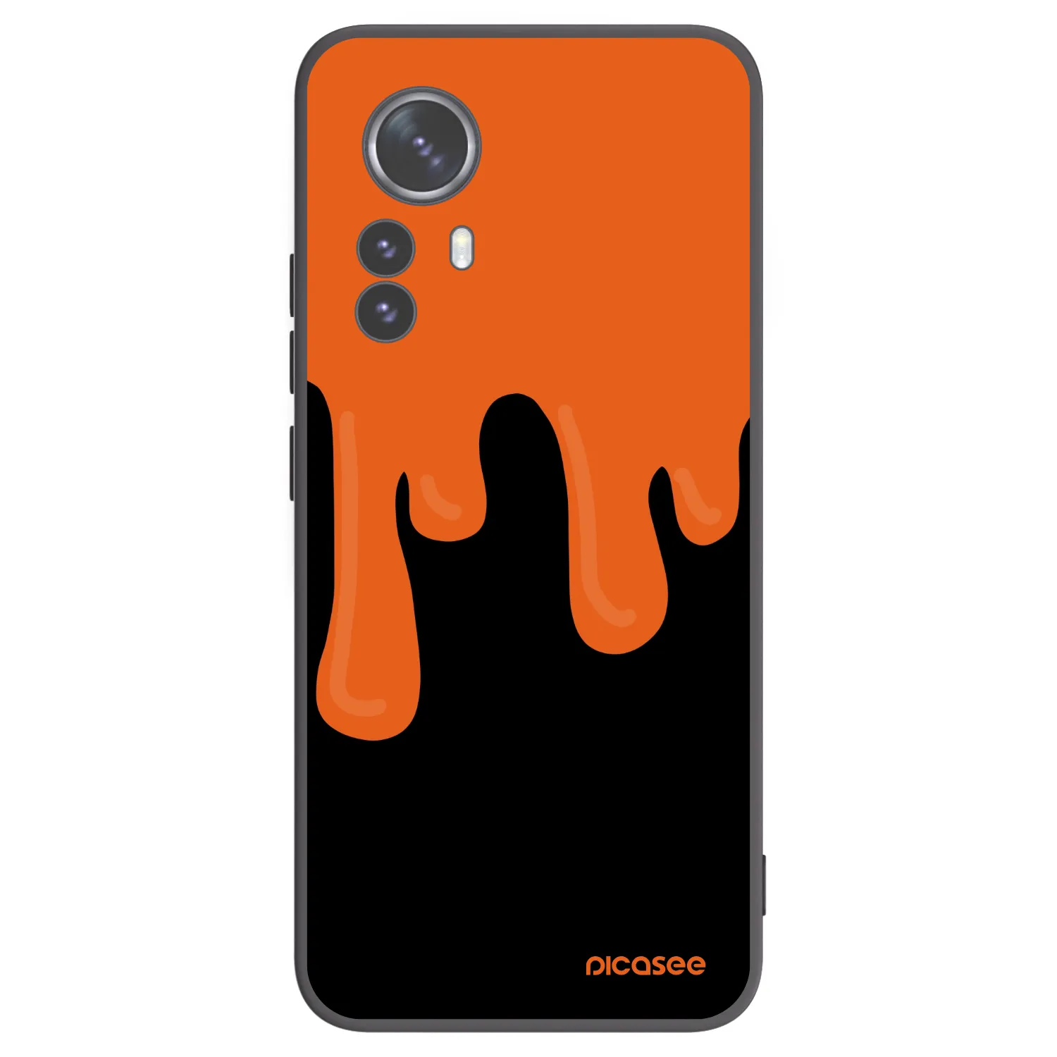 Picasee silikonový černý obal pro Xiaomi 12 Pro - Orange spooky