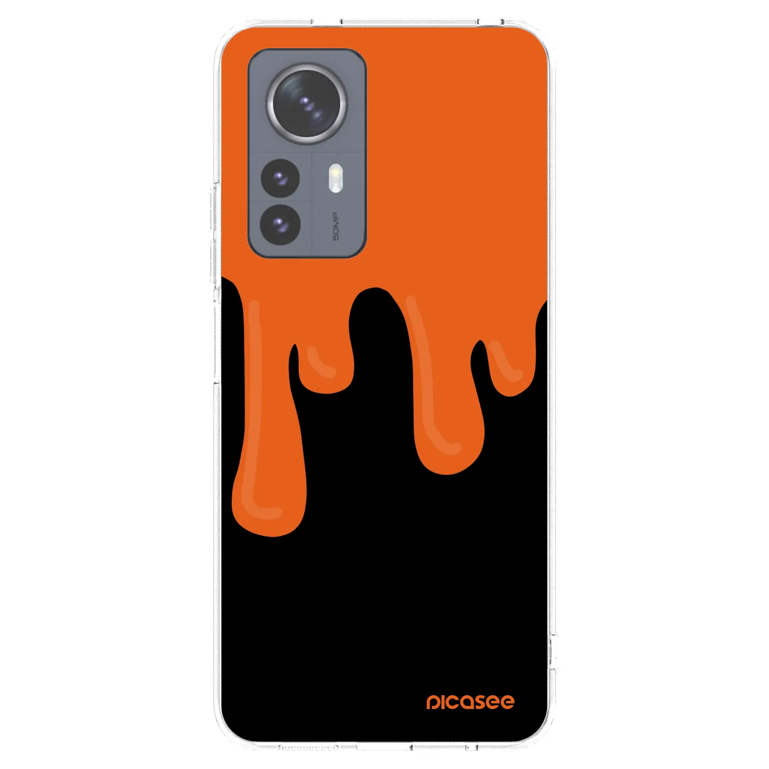 Picasee silikonový průhledný obal pro Xiaomi 12 Pro - Orange spooky