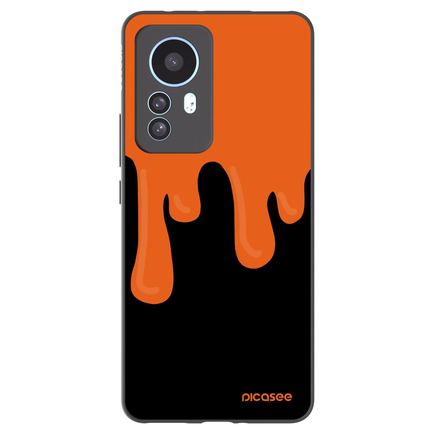 Picasee silikonový černý obal pro Xiaomi 12T - Orange spooky